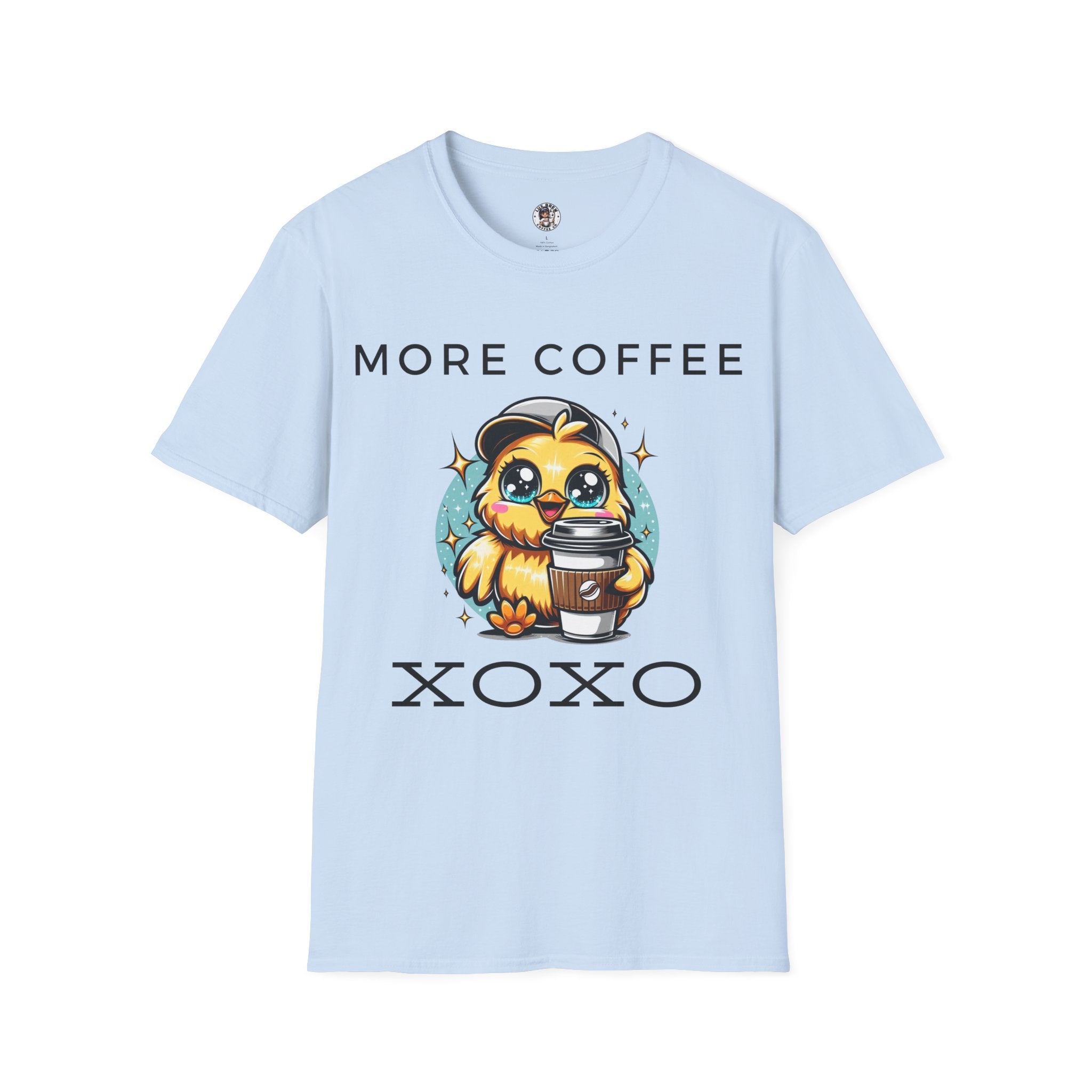 More Coffee XOXO Cute Chick Unisex Softstyle T-Shirt