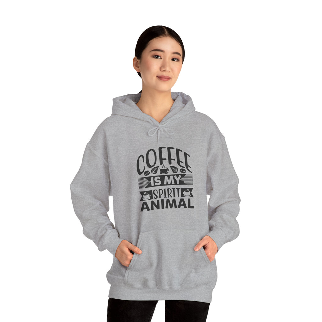 Coffee Is My Spirit Animal Hoodie – Funny Coffee Lover Pullover, Hoodie for Coffee Lovers, Unisex Hoodie