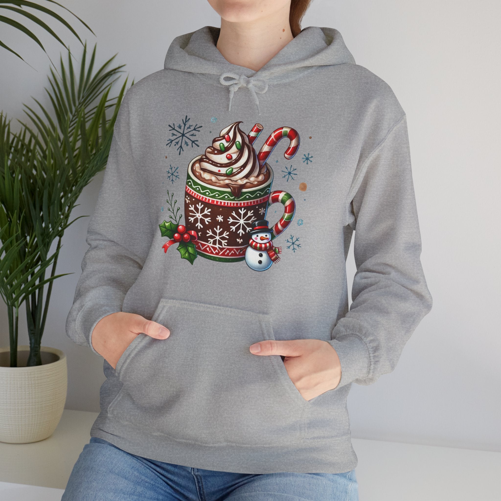 Cozy Holiday Hot Cocoa Hoodie - Perfect for Winter Celebrations, Gift for Coffee Lovers, Christmas Sweater, Festive Apparel, Cute [...]