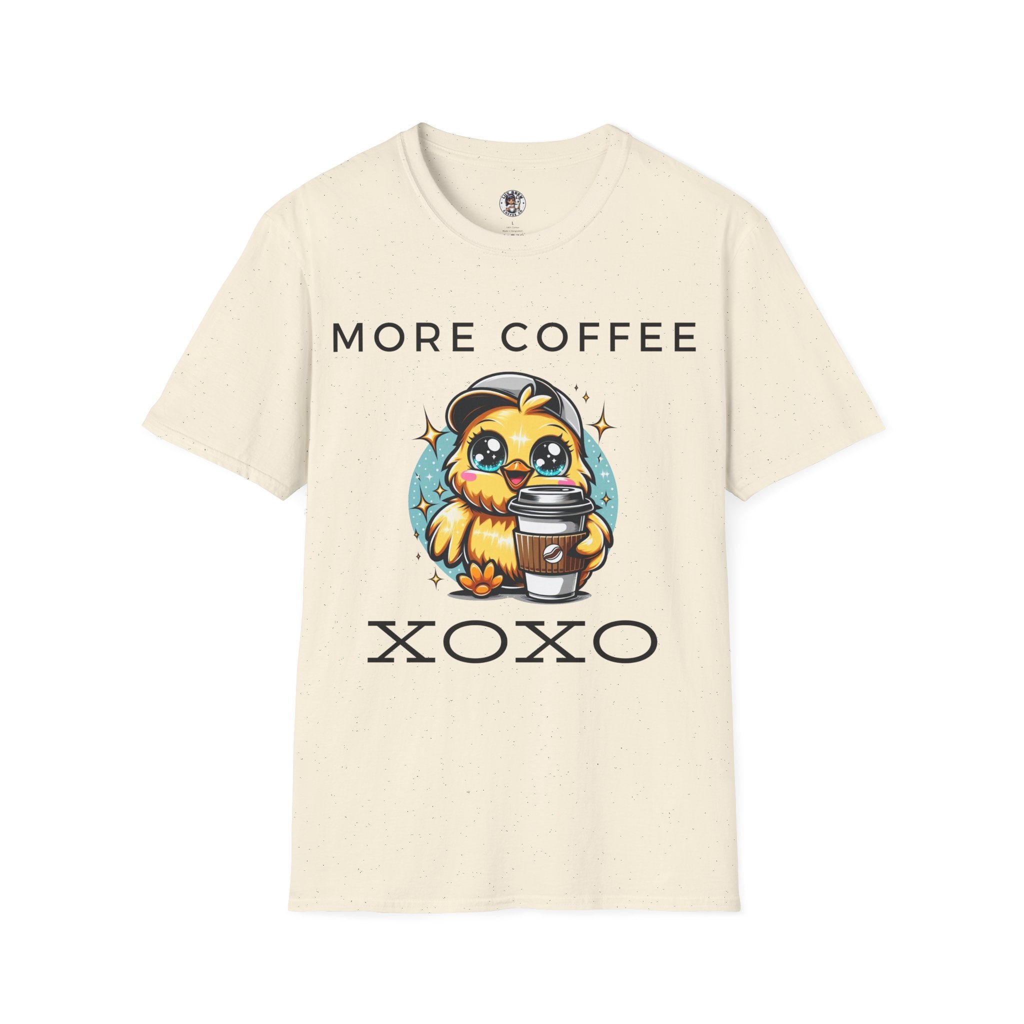 More Coffee XOXO Cute Chick Unisex Softstyle T-Shirt
