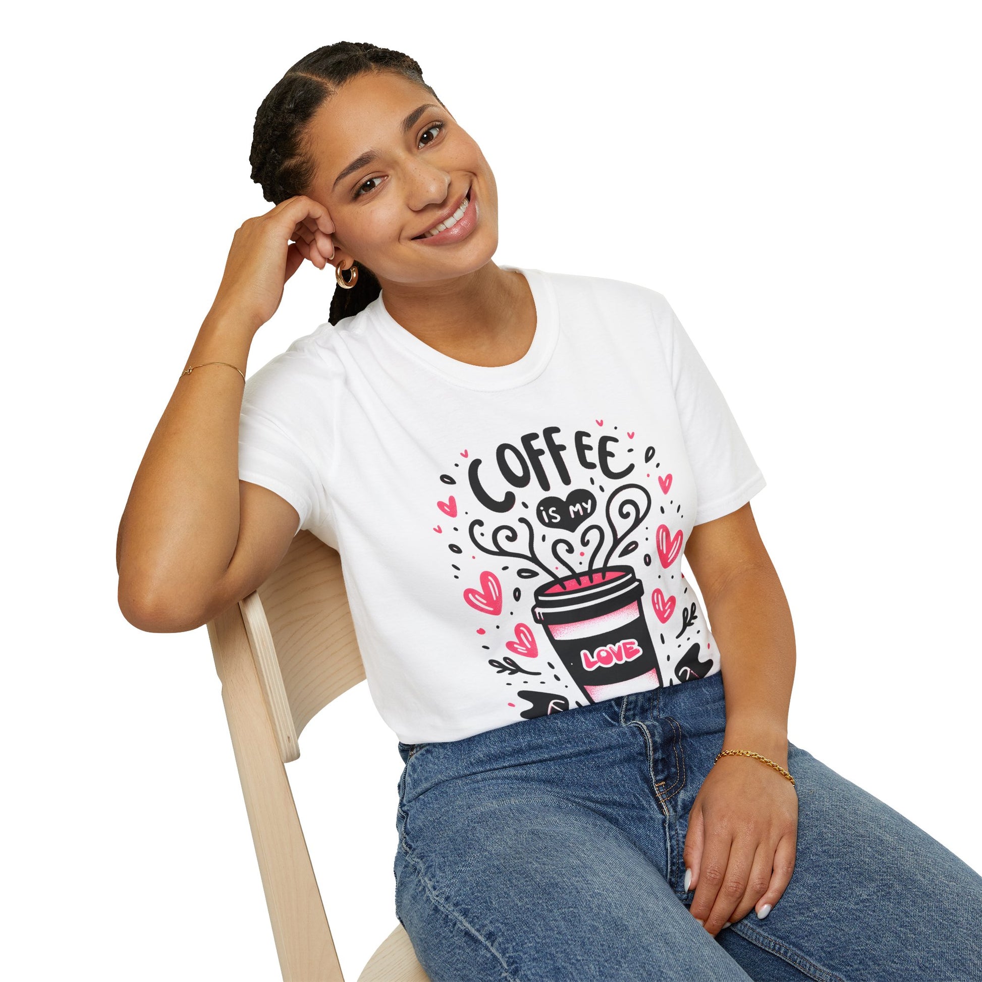 Coffee is my Love Language T-Shirt for Coffee Lovers, Valentine's Day Shirt