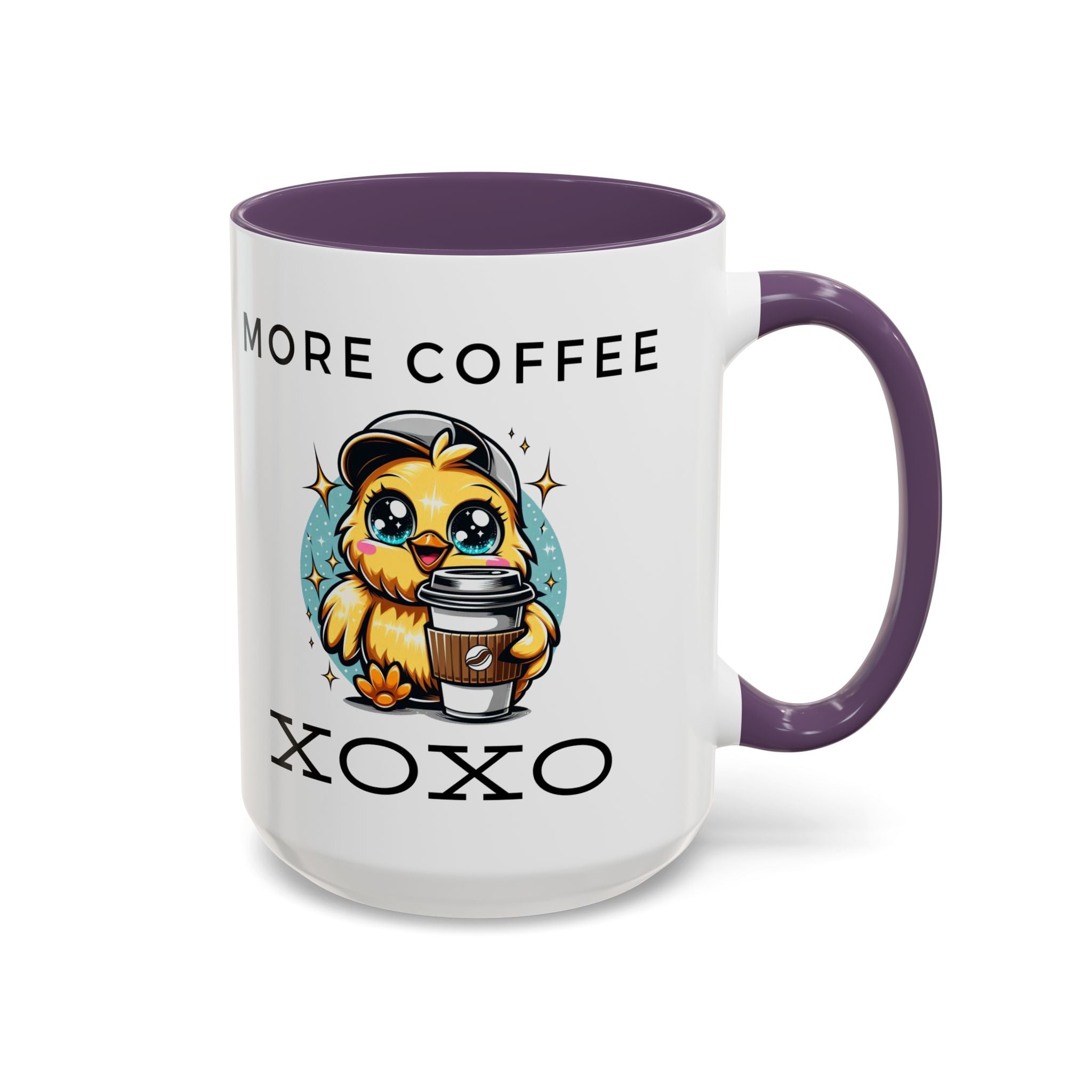 Charming Coffee Mug, Cute Mug with Chick Design, Perfect for Coffee Lovers, Gift for Friends, XOXO Decor