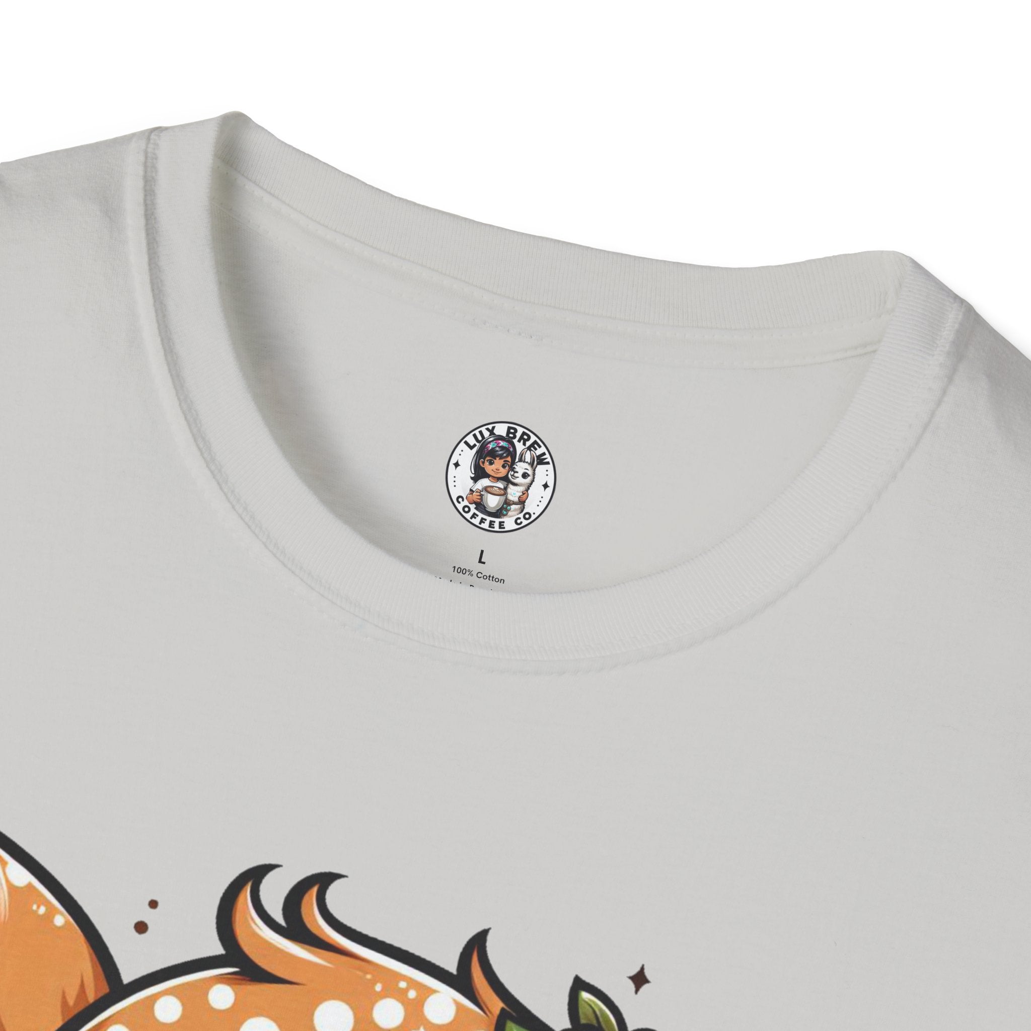 Coffee First Cute Baby Deer Unisex Softstyle T-Shirt
