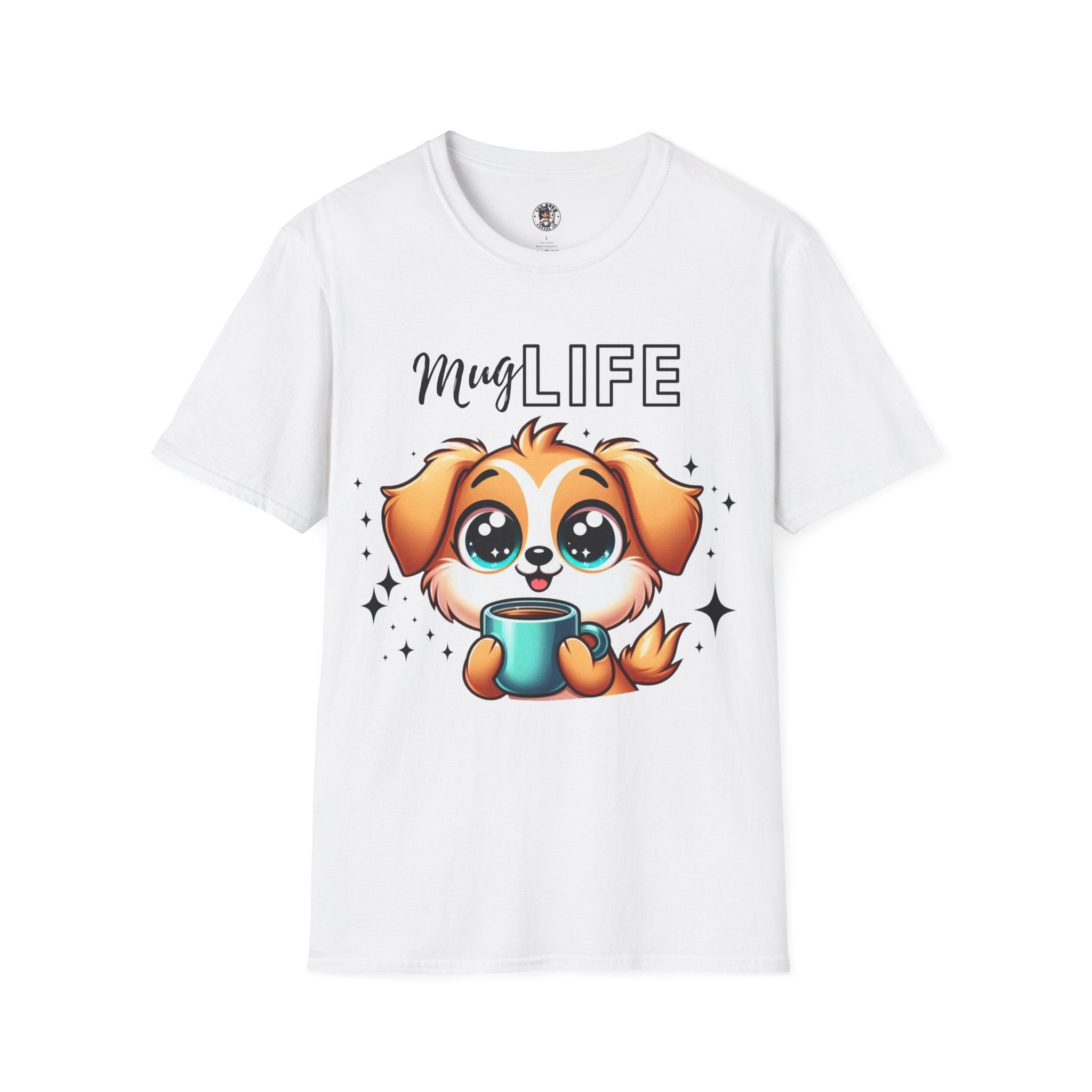 Mug Life Cute Puppy Unisex Softstyle T-Shirt