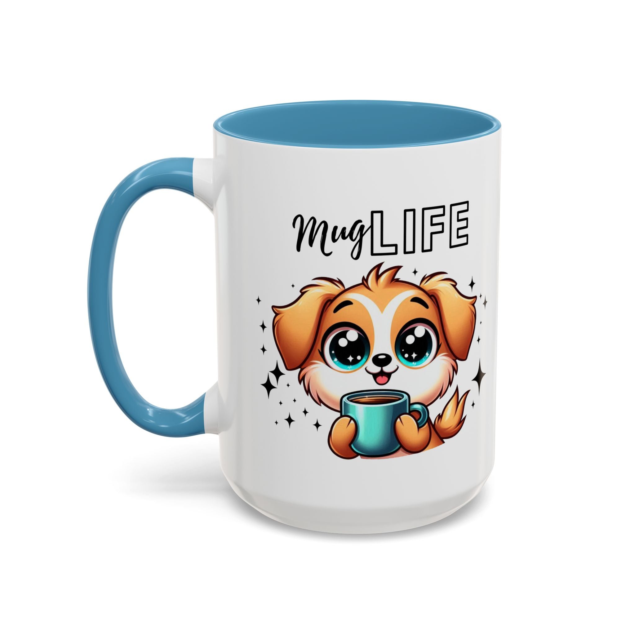 Mug with Cute Dog Design, Perfect Gift for Dog Lovers, Coffee Lovers, Birthday, Home Decor, Mug Life Inspiration