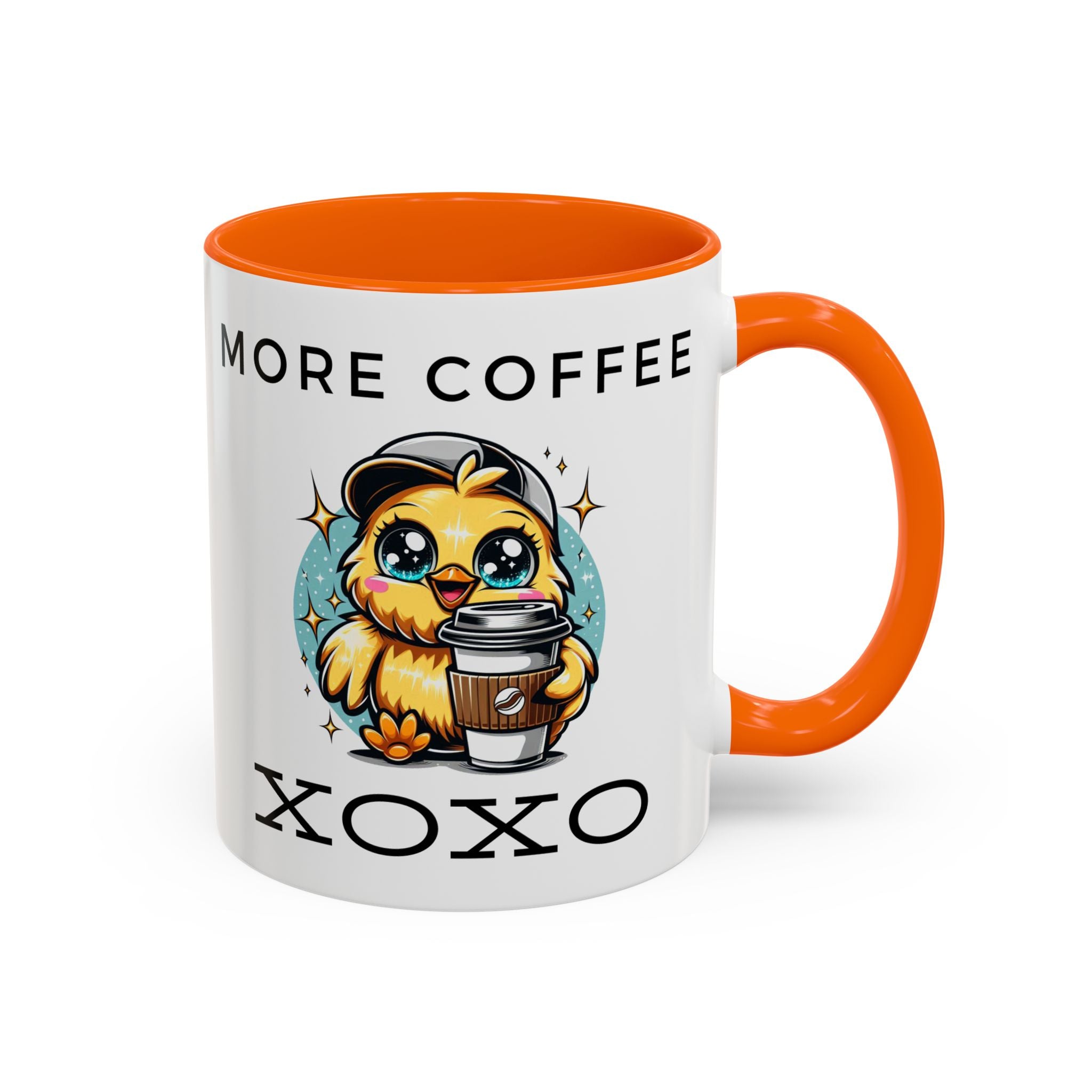 Charming Coffee Mug, Cute Mug with Chick Design, Perfect for Coffee Lovers, Gift for Friends, XOXO Decor