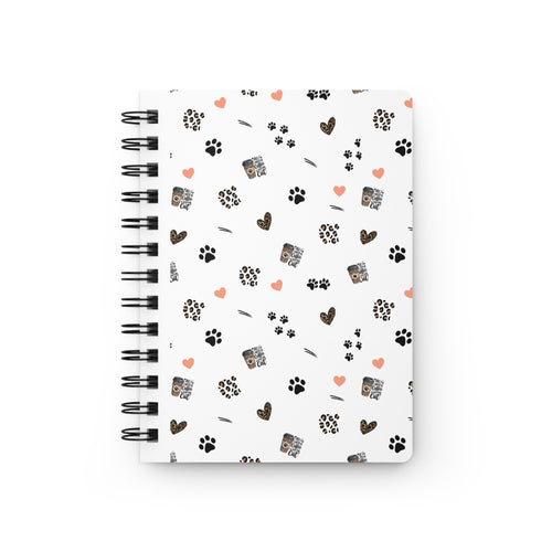 All I need is Coffee and my cat Journal, Cute Animal Print Spiral Bound Journal, Cute Notebook, Writing Journal