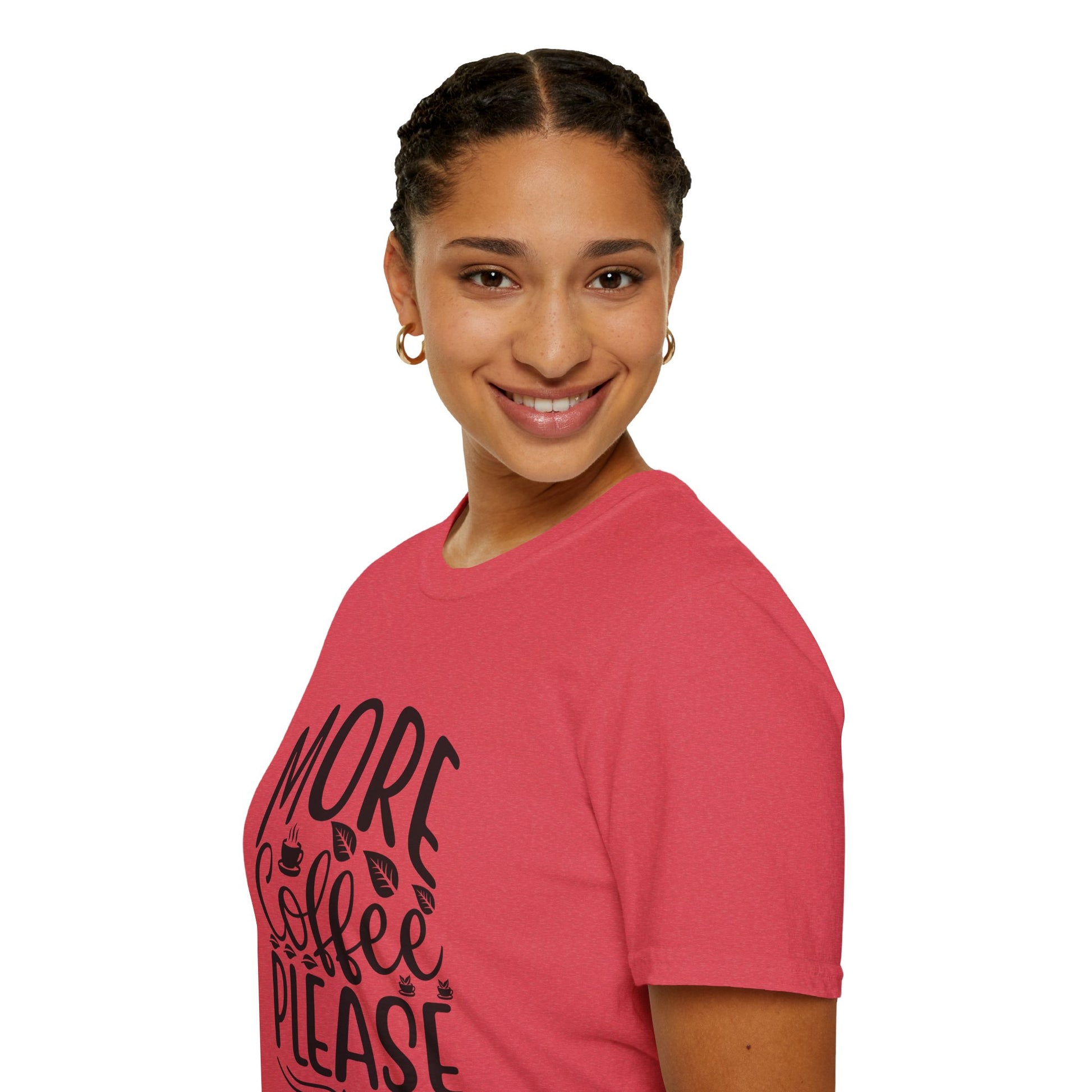 More Coffee please T-Shirt, Coffee Lovers Unisex Softstyle T-Shirt, Coffee Lovers T-Shirt