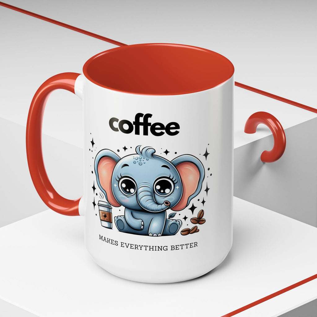 Adorable Elephant Coffee Mug | Cute Animal Gift | Perfect for Coffee Lovers | Mug for Home or Office | Birthday, Holiday Gift