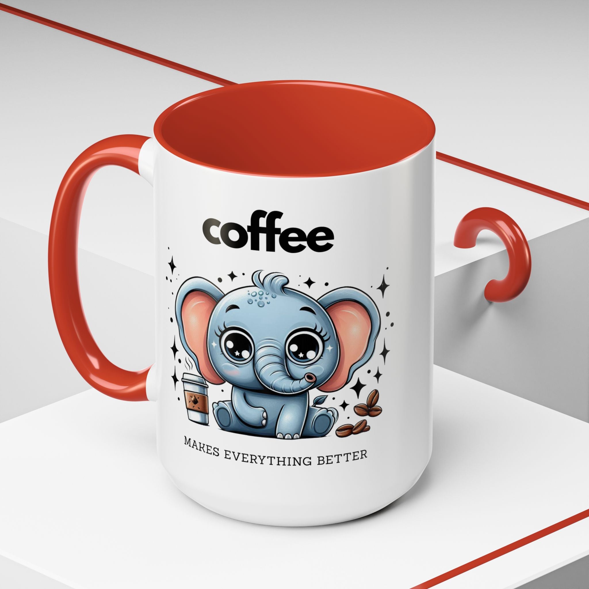 Adorable Elephant Coffee Mug | Cute Animal Gift | Perfect for Coffee Lovers | Mug for Home or Office | Birthday, Holiday Gift