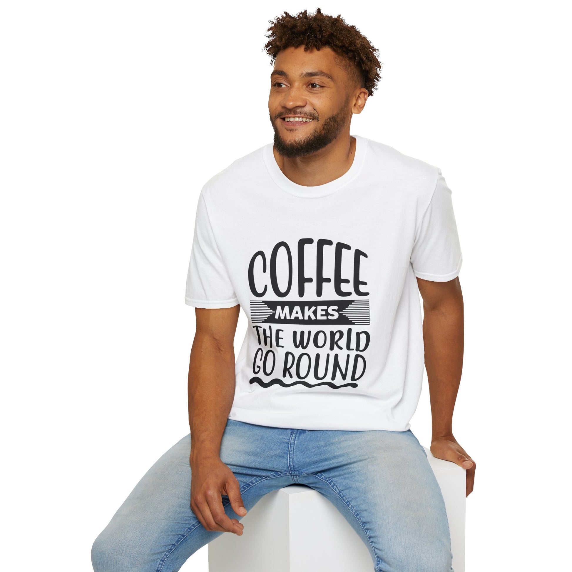 Coffee Makes the World Go Round Unisex T-Shirt, T-Shirt for Coffee Lovers