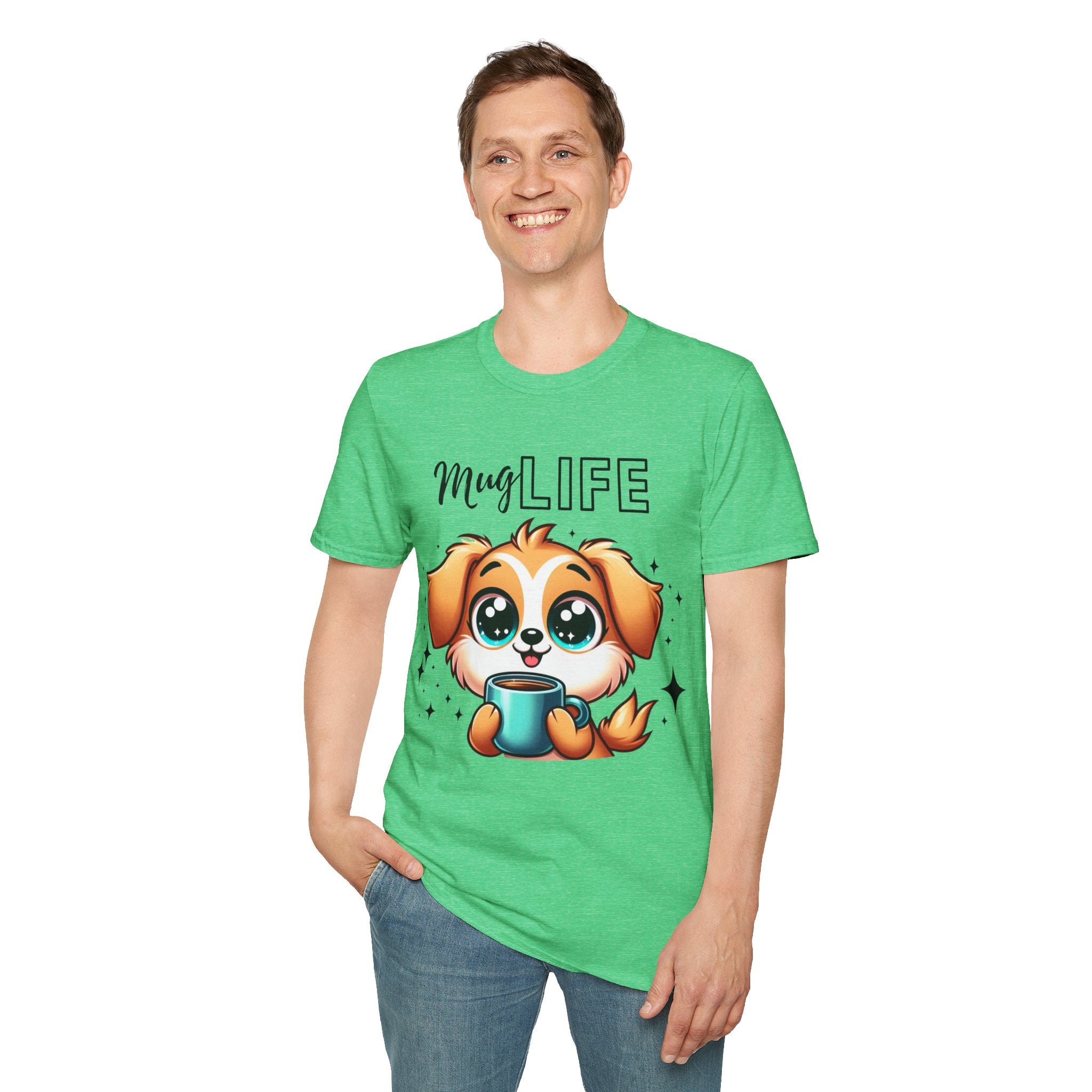 Mug Life Cute Puppy Unisex Softstyle T-Shirt