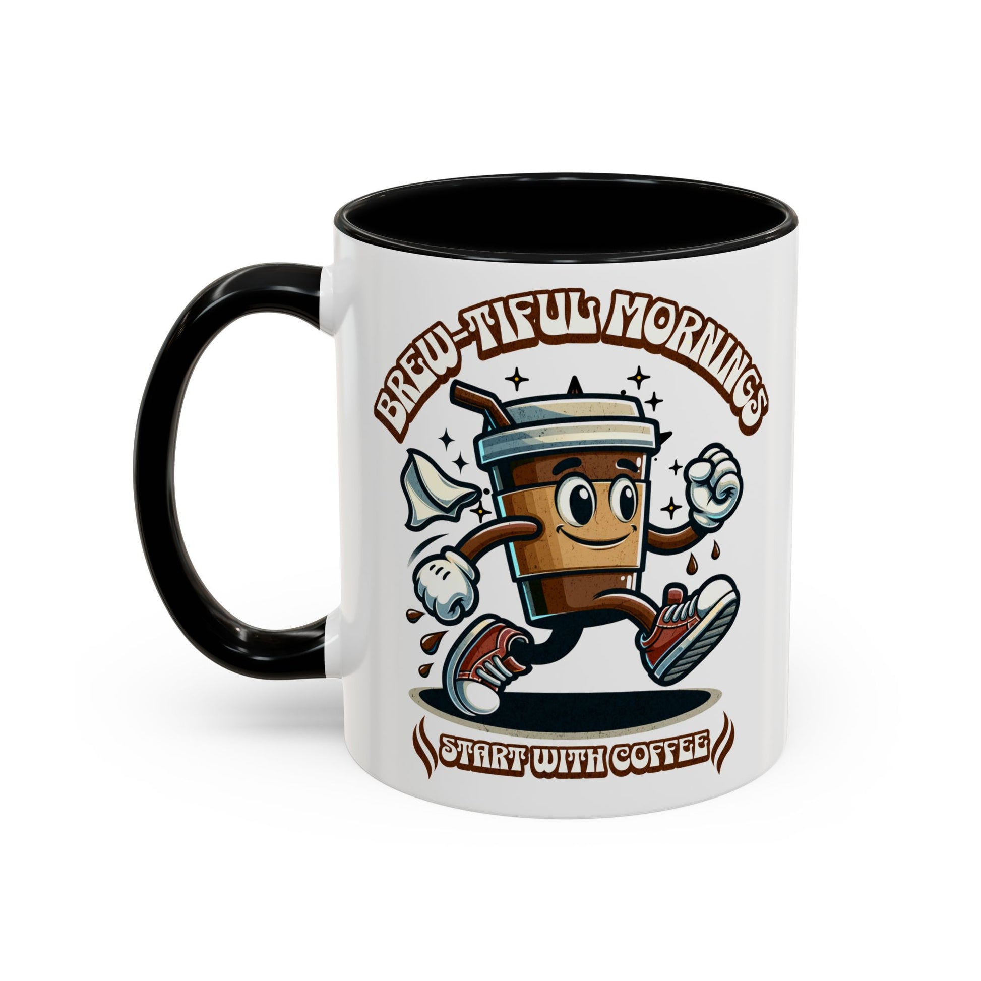 Coffee Mug (11, 15oz), Brew-tiful Mornings start with coffee mug, Coffee lovers mug