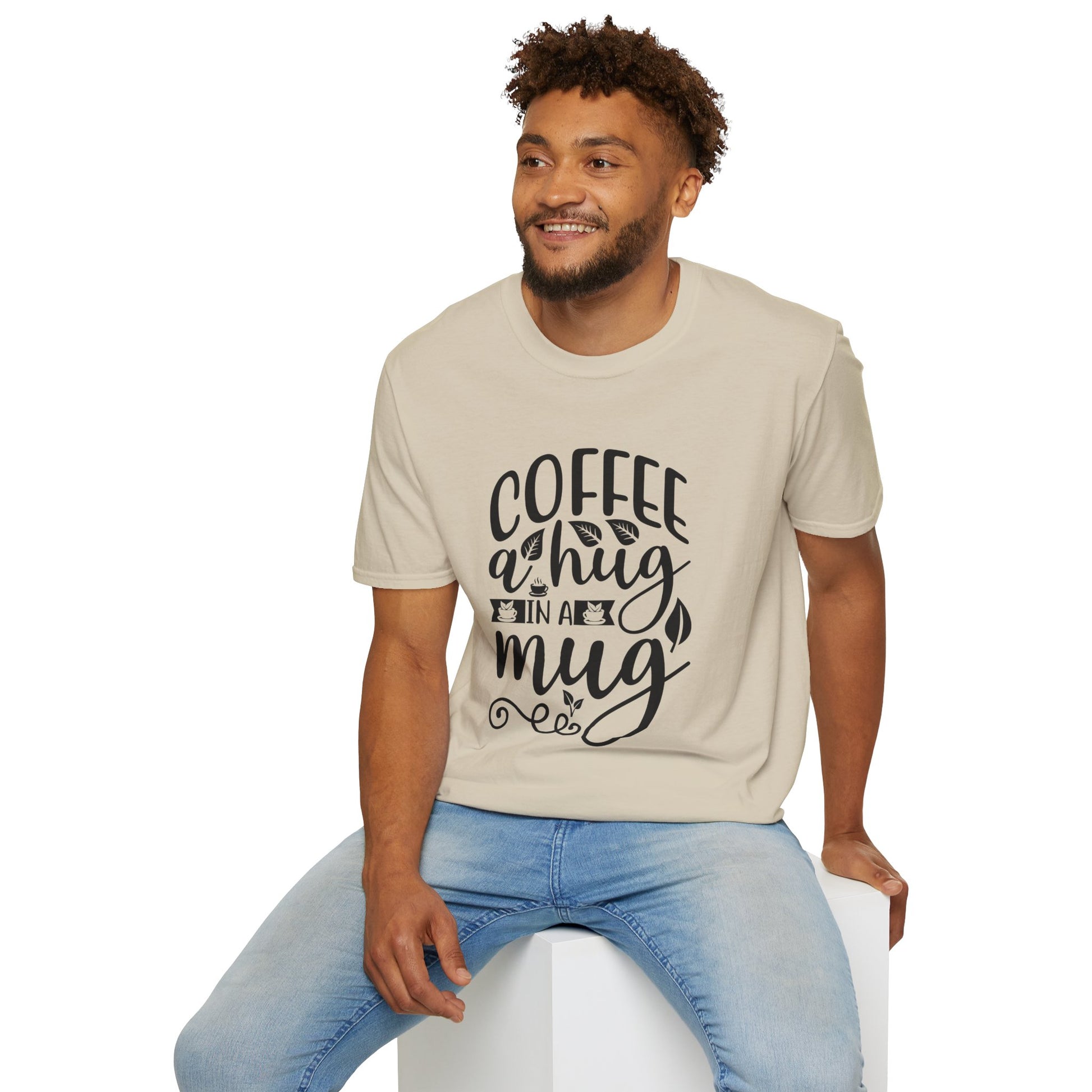 Coffee a Hug in a Mug Unisex Coffee T-Shirt, T-Shirt for Coffee Lovers