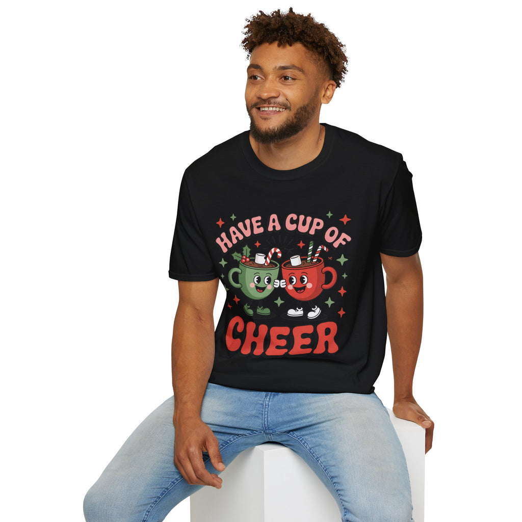 Holiday Cheer T-Shirt for Festive Vibes, Cozy Gifts, Fun Celebrations, Unisex Apparel, Winter Outfits, Christmas Parties