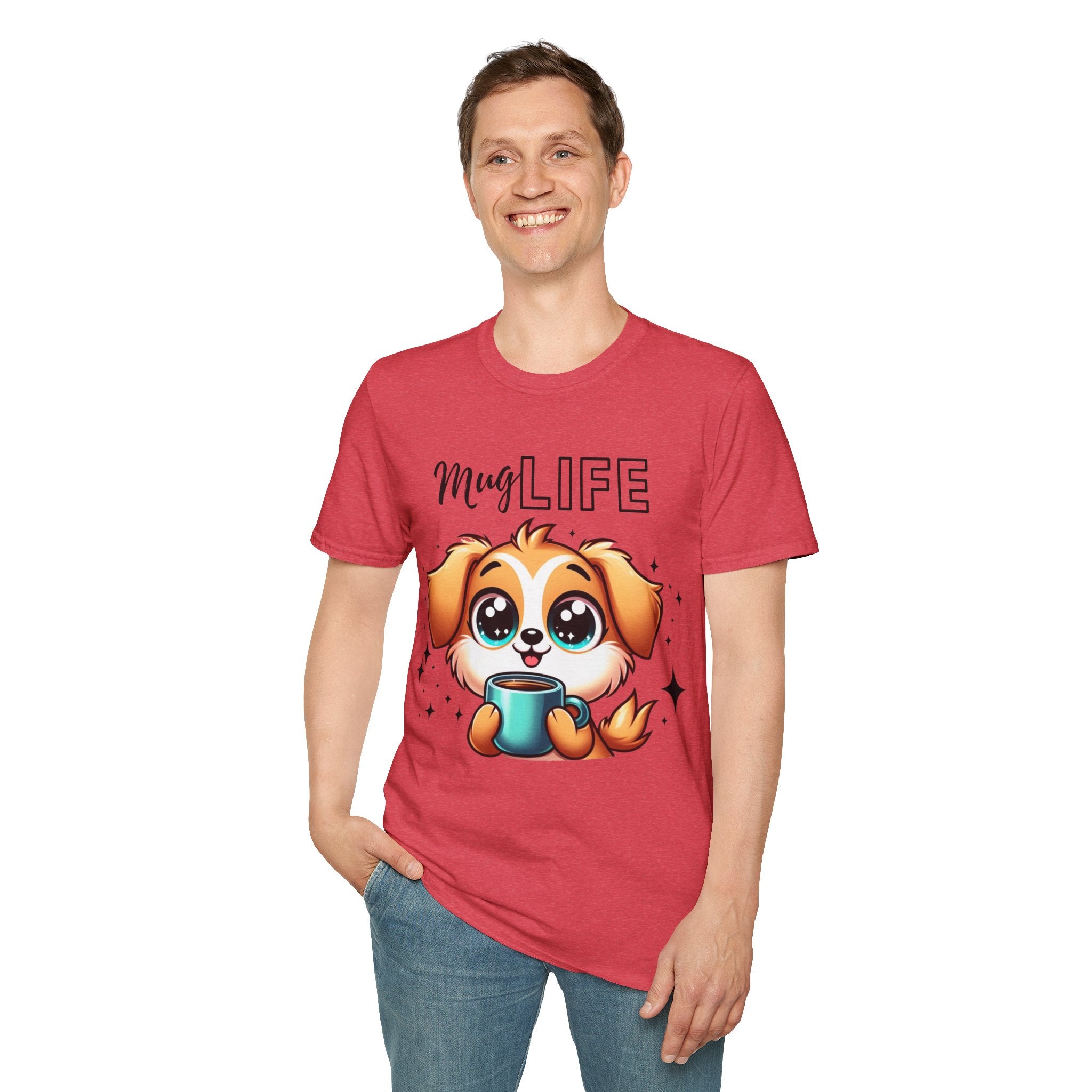 Mug Life Cute Puppy Unisex Softstyle T-Shirt