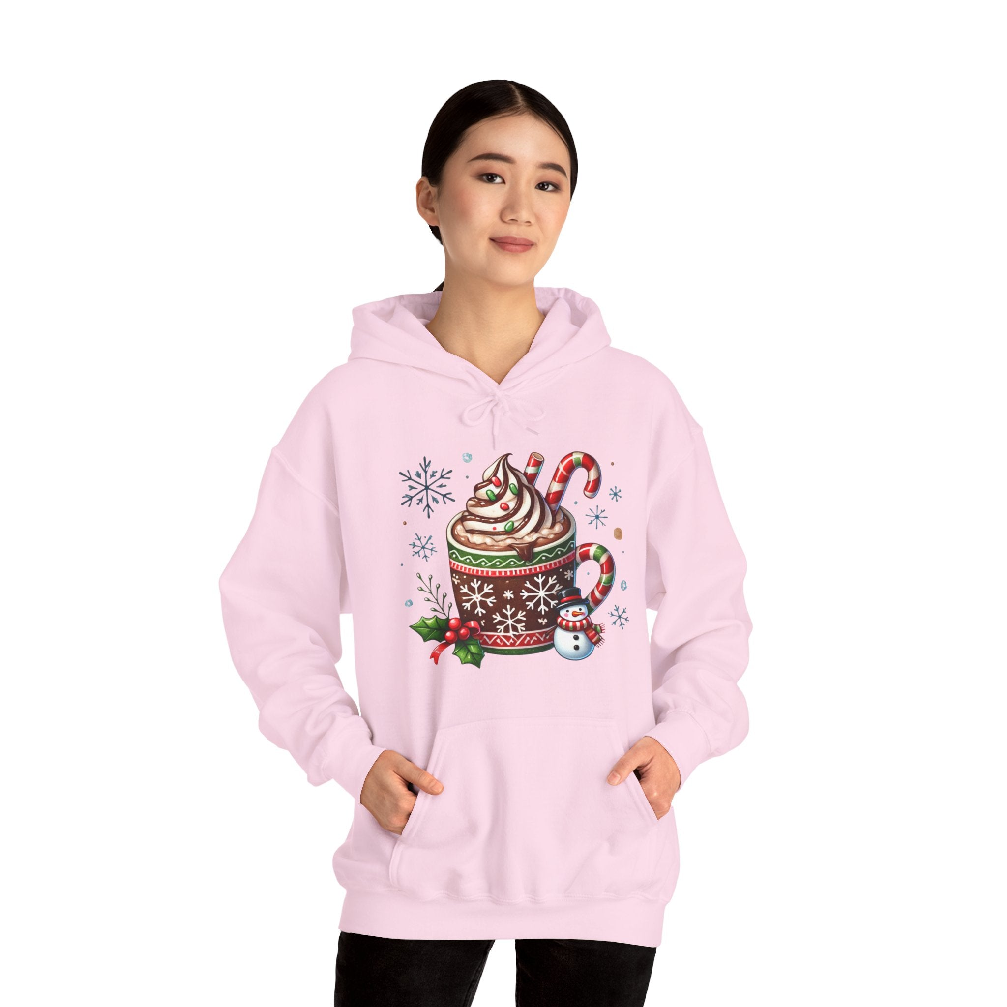 Cozy Holiday Hot Cocoa Hoodie - Perfect for Winter Celebrations, Gift for Coffee Lovers, Christmas Sweater, Festive Apparel, Cute [...]