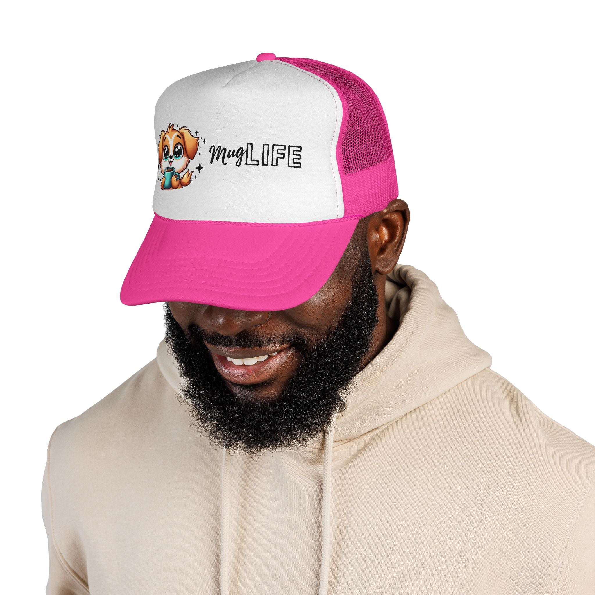 Cute Dog Lover Trucker Cap, Pet Hat for Dog Owners, Gift for Animal Lovers, Casual Outdoor Apparel, Dog-Themed Cap