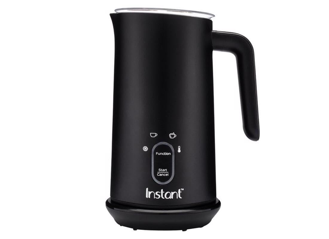 Instant Pot Milk Frother, 4-in-1 Electric Milk Steamer, 10oz/295ml Automatic Hot and Cold Foam Maker and Milk Warmer for Latte, Cappuccinos, Macchiato, From the Makers of Instant 500W, Black