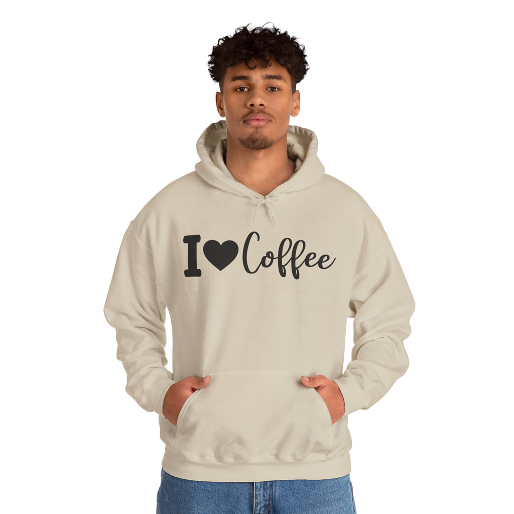 Cozy Coffee Hoodie - I Love Coffee Sweatshirt for Coffee Lovers