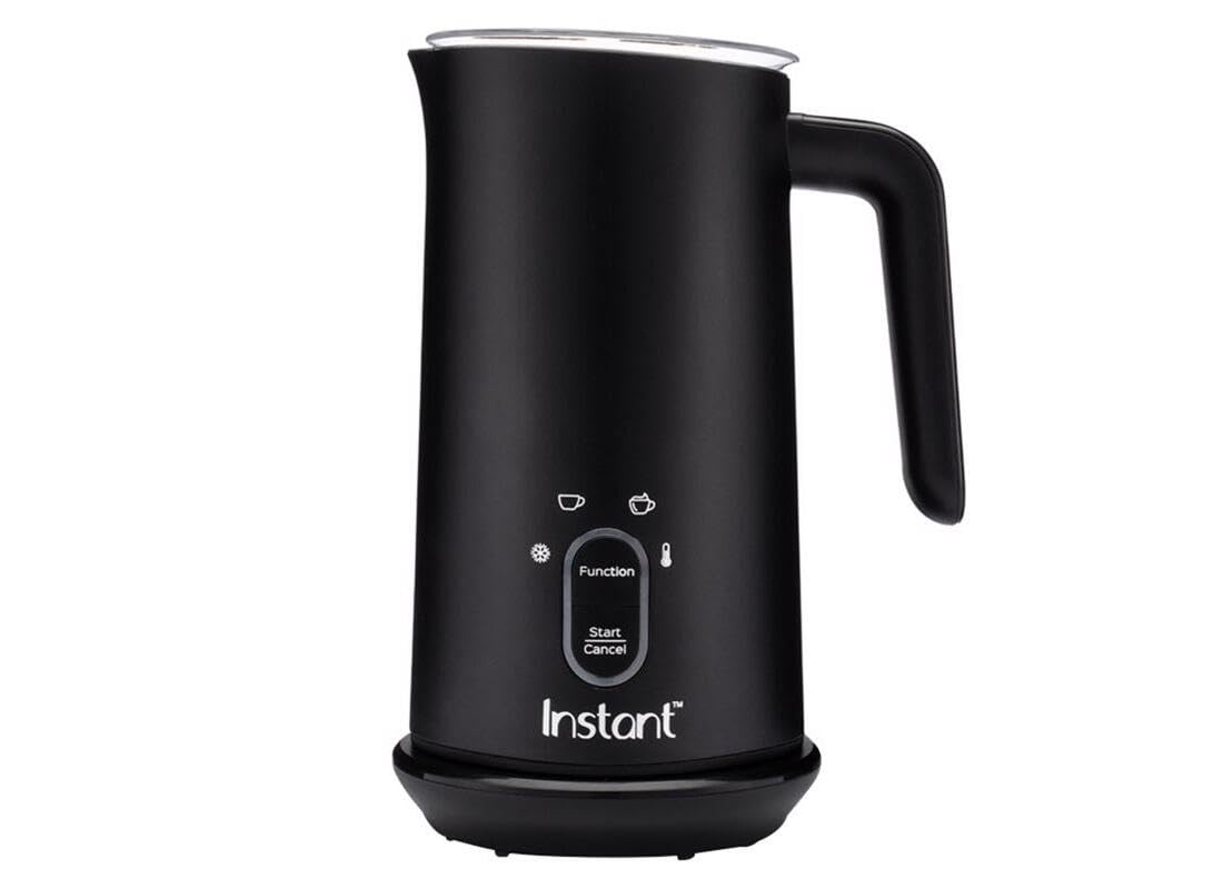 Instant Pot Milk Frother, 4-in-1 Electric Milk Steamer, 10oz/295ml Automatic Hot and Cold Foam Maker and Milk Warmer for Latte, Cappuccinos, Macchiato, From the Makers of Instant 500W, Black