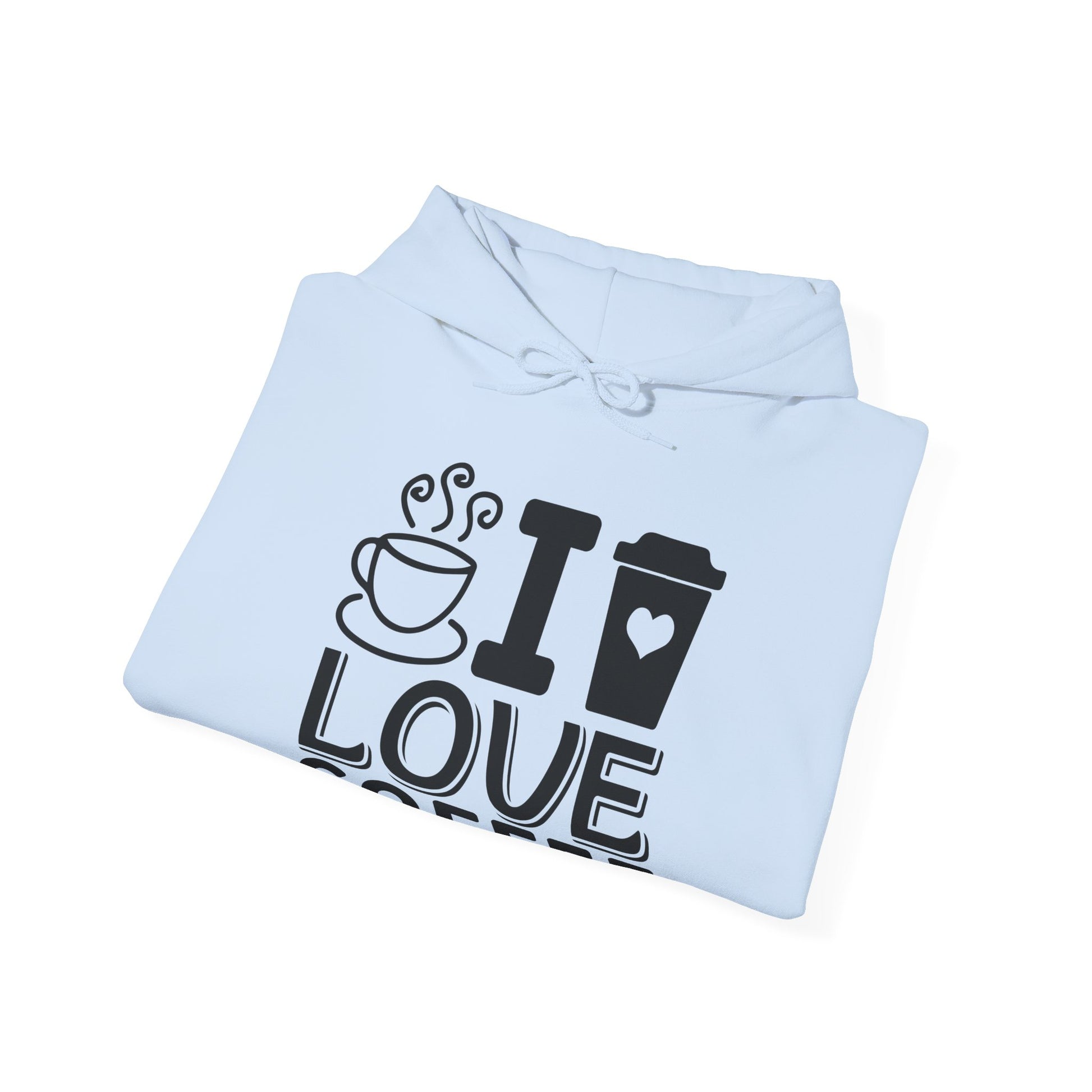 I Love Coffee Hoodie – Cozy Gift for Coffee Lovers
