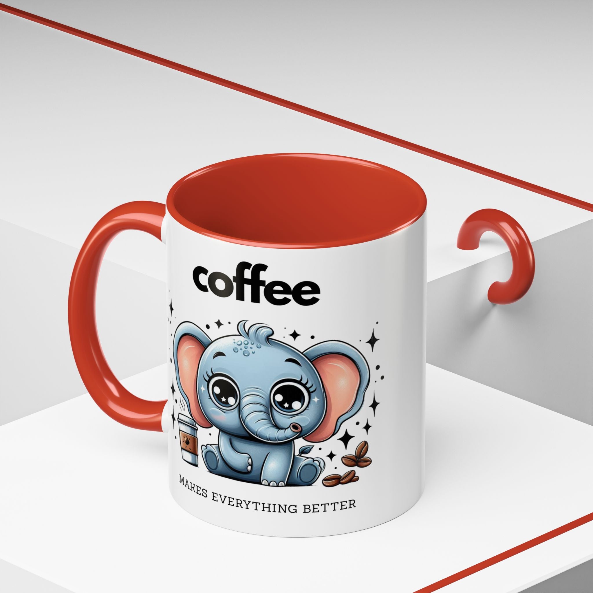 Adorable Elephant Coffee Mug | Cute Animal Gift | Perfect for Coffee Lovers | Mug for Home or Office | Birthday, Holiday Gift