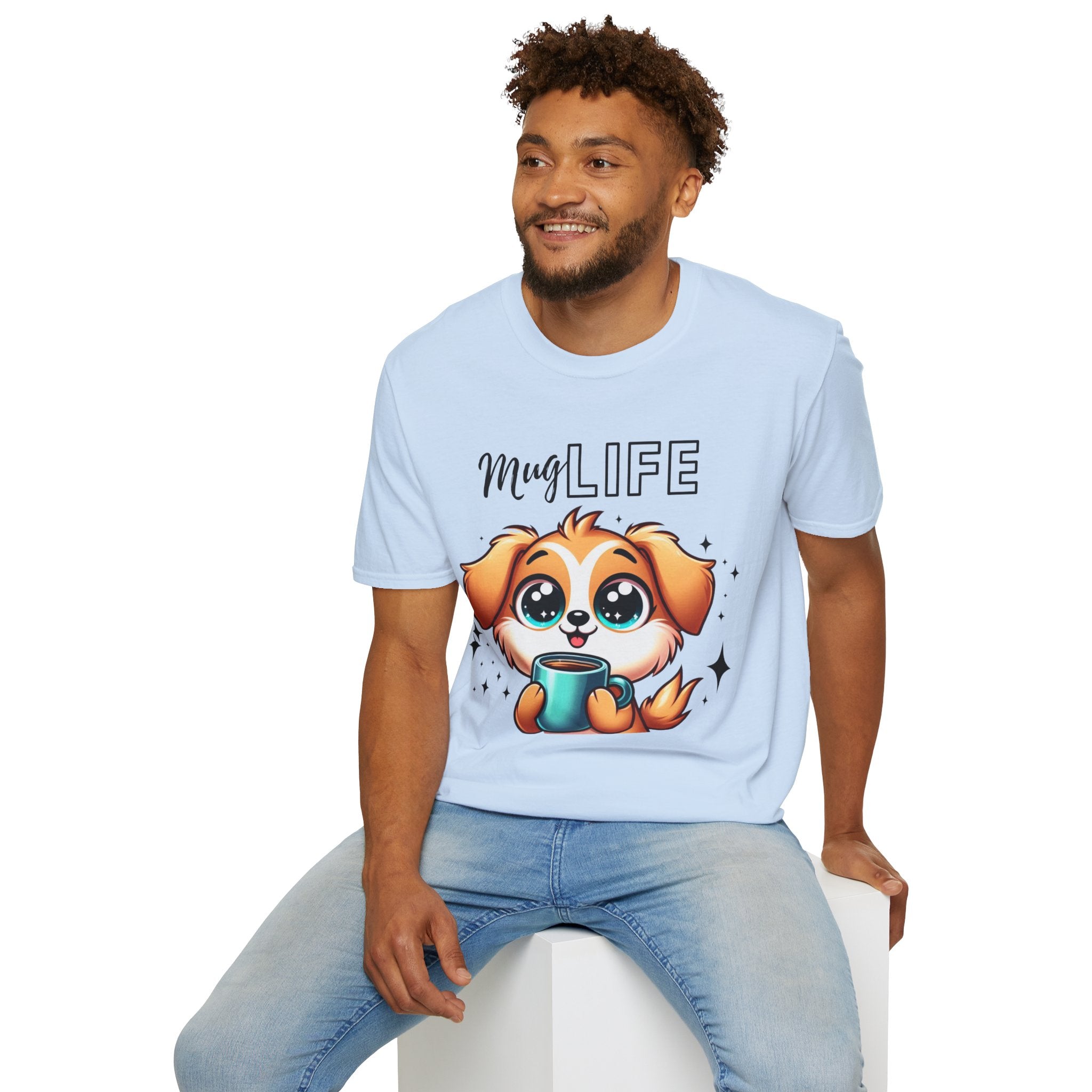 Mug Life Cute Puppy Unisex Softstyle T-Shirt