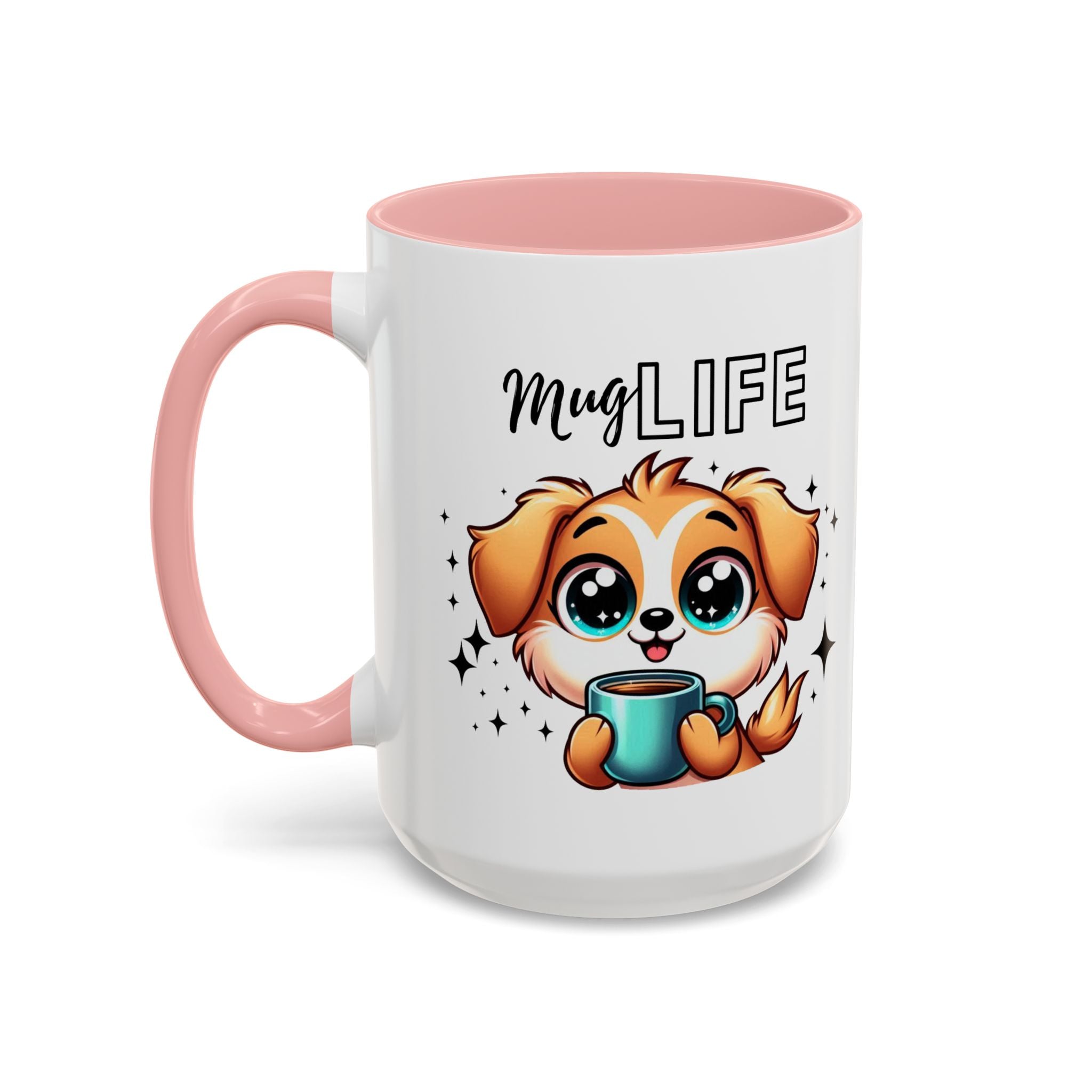 Mug with Cute Dog Design, Perfect Gift for Dog Lovers, Coffee Lovers, Birthday, Home Decor, Mug Life Inspiration