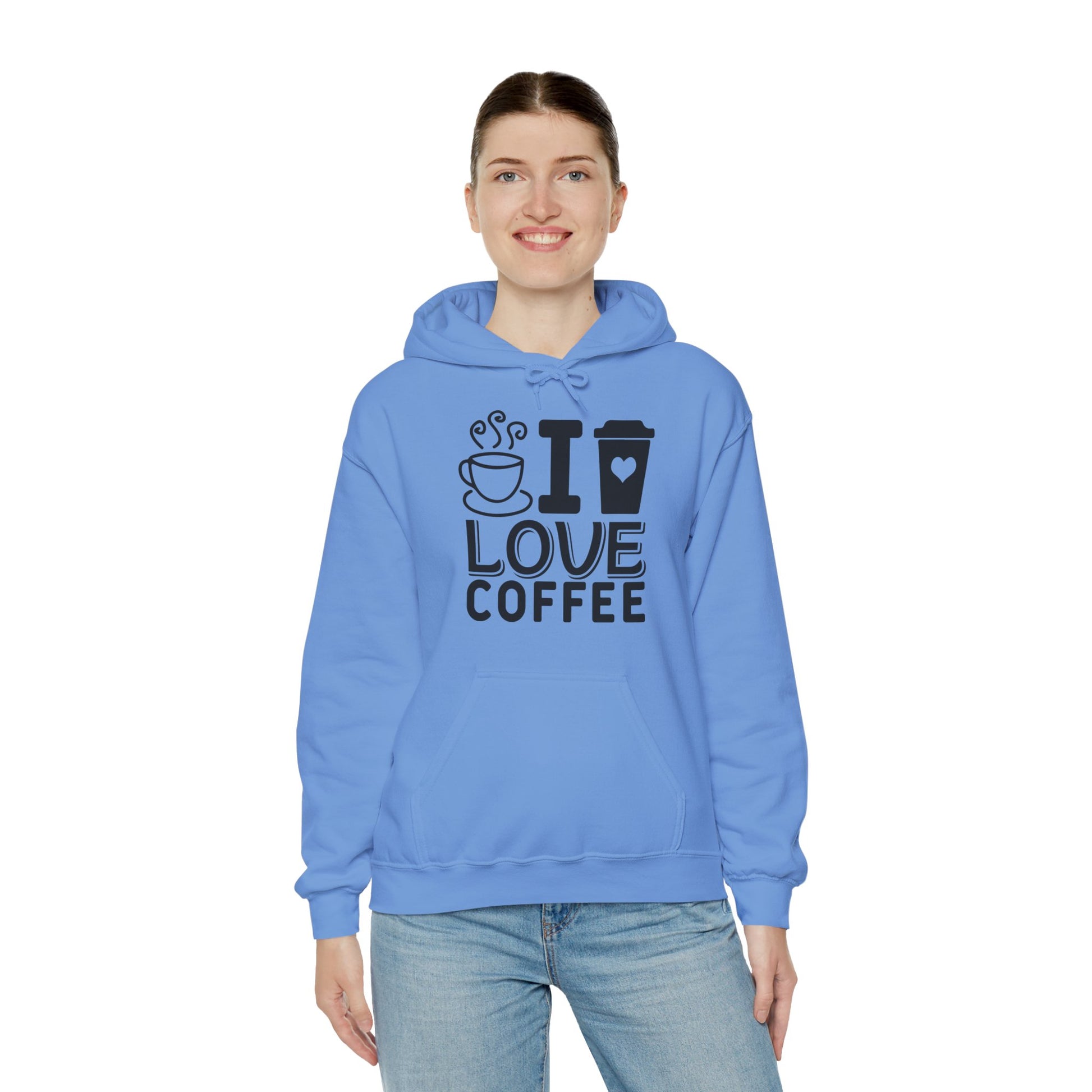 I Love Coffee Hoodie – Cozy Gift for Coffee Lovers
