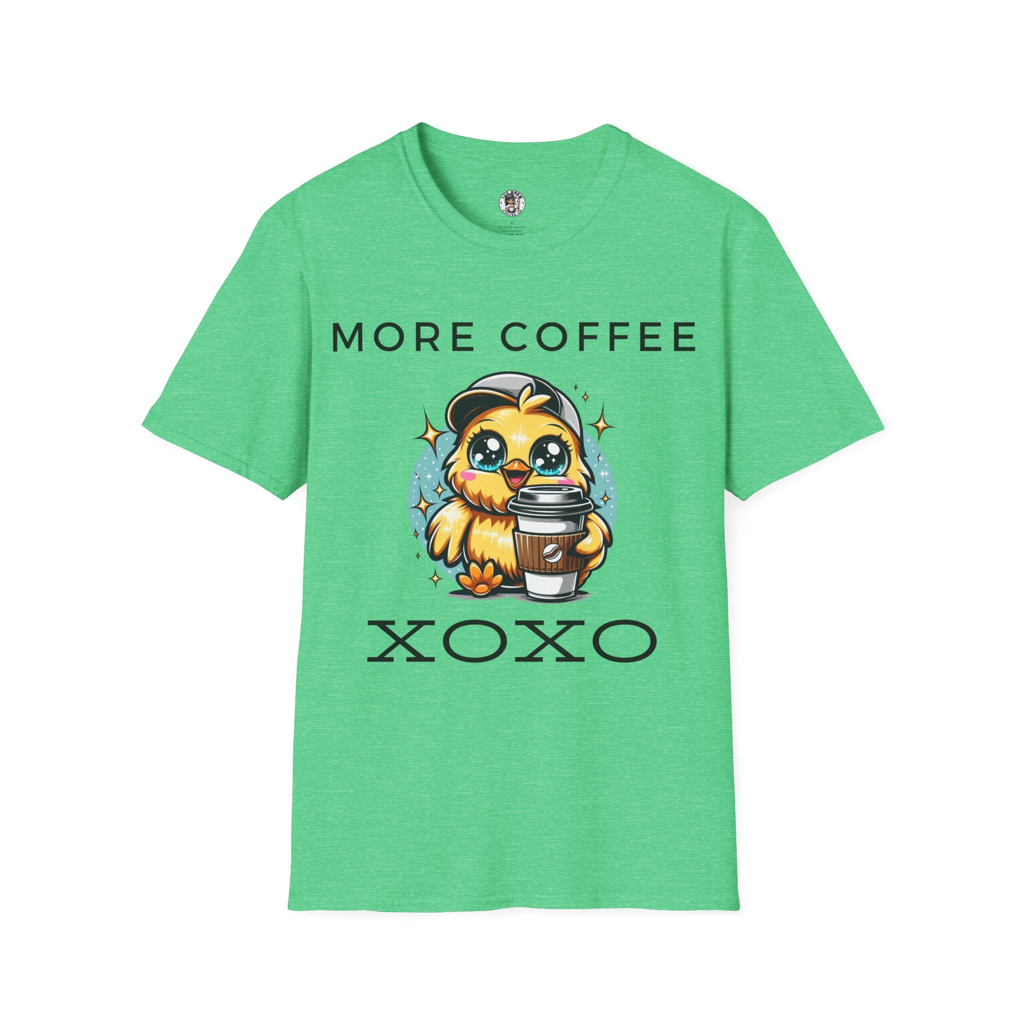 More Coffee XOXO Cute Chick Unisex Softstyle T-Shirt