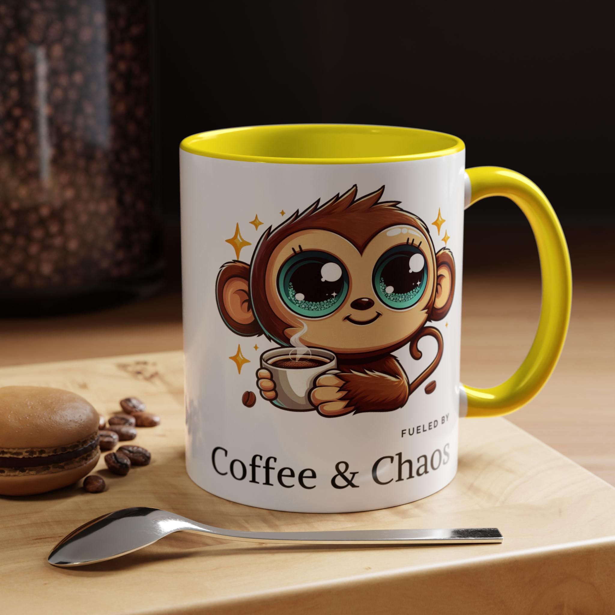 Whimsical Monkey Coffee Mug, Fun Gift for Coffee Lovers, Playful Kitchen Decor, Ideal for Birthdays, Christmas, Monkey Enthusiasts, [...]