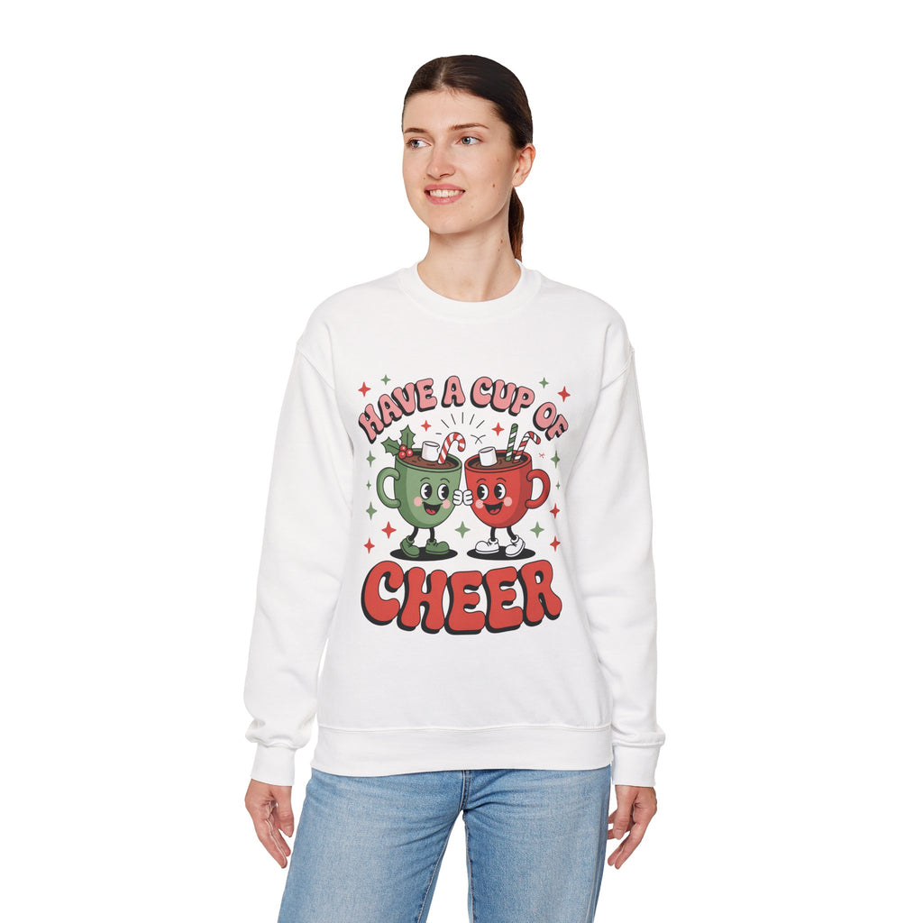 Holiday Cheer Crewneck Sweatshirt, Cozy Christmas Gift, Unisex Sweatshirt, Funny Holiday Apparel, Winter Warmth, Festive Outfits