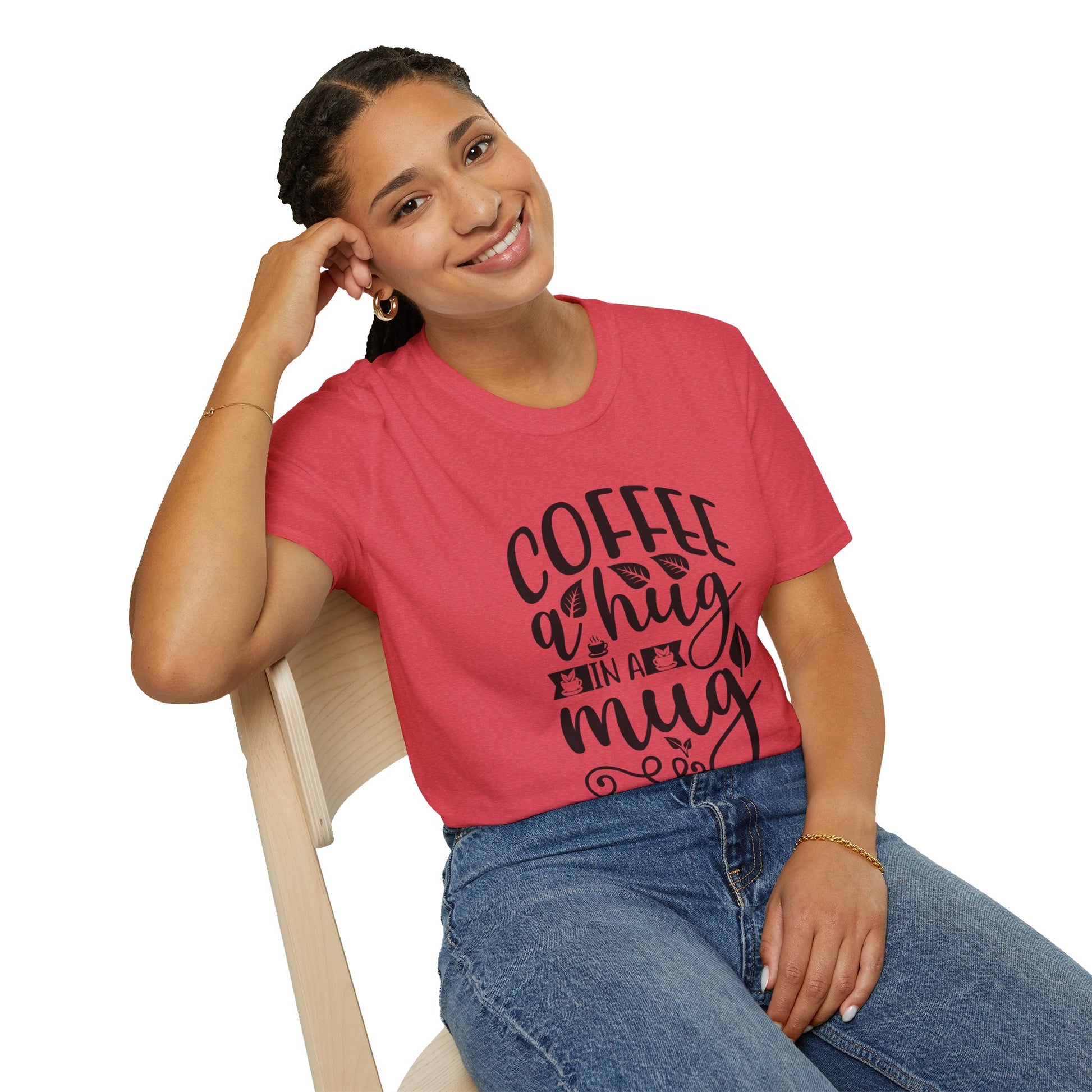 Coffee a Hug in a Mug Unisex Coffee T-Shirt, T-Shirt for Coffee Lovers