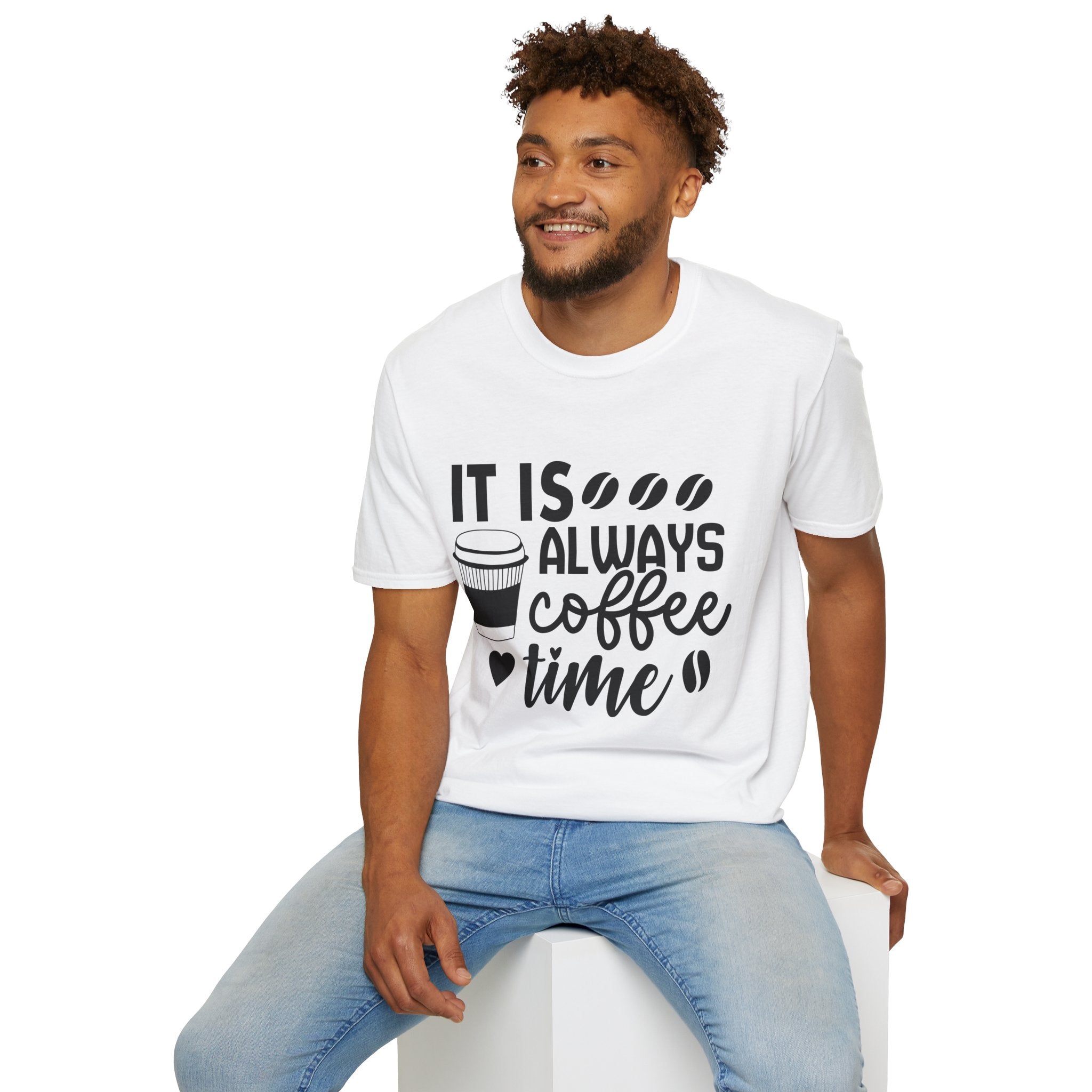 Coffee Time Unisex T-Shirt - Perfect for Baristas, Coffee Lovers, Gifts, Casual Wear, Everyday Comfort