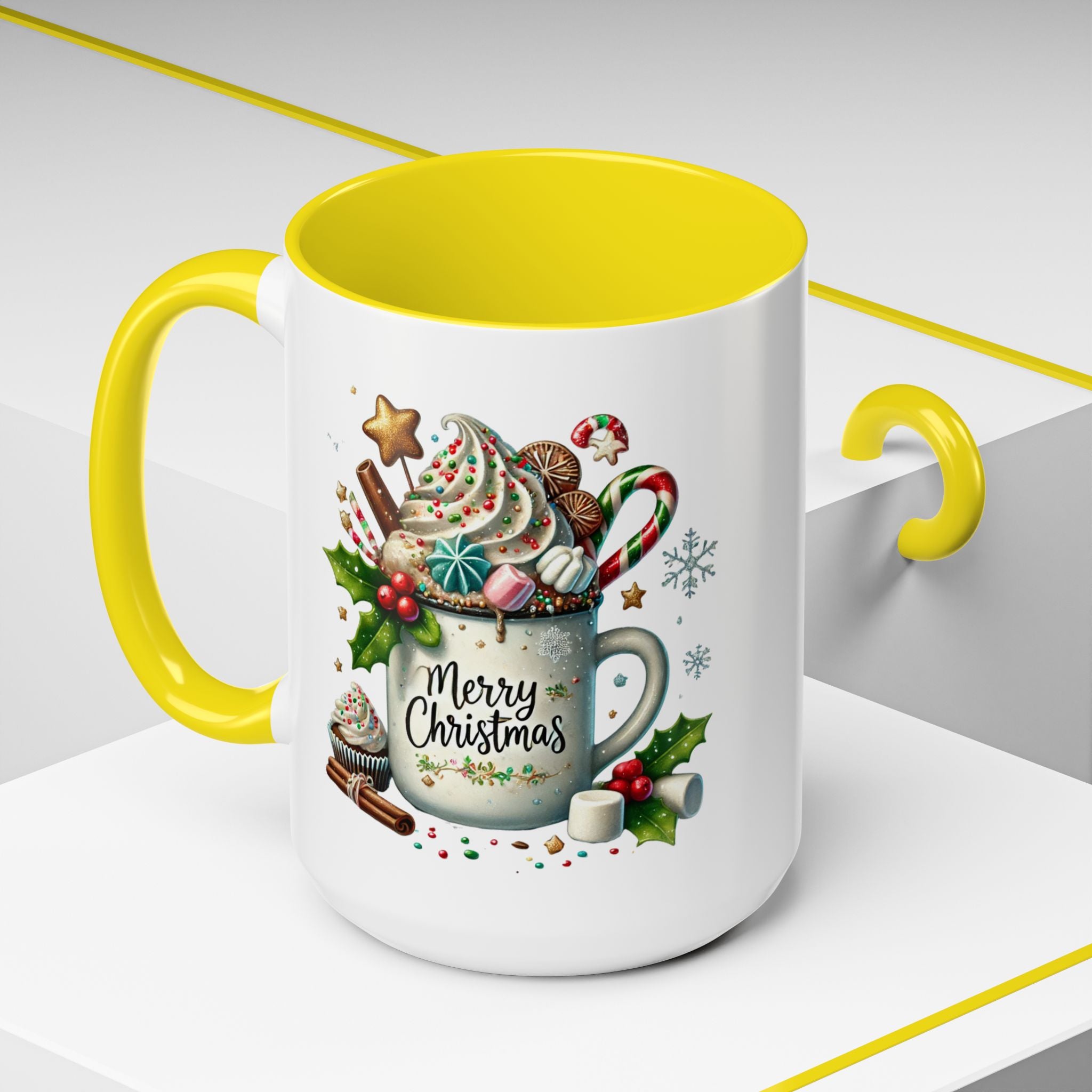 Festive Holiday Coffee Mug, Merry Christmas, Gift for Coffee Lovers, Winter Decor, Seasonal Drinkware, Hot Cocoa Mug