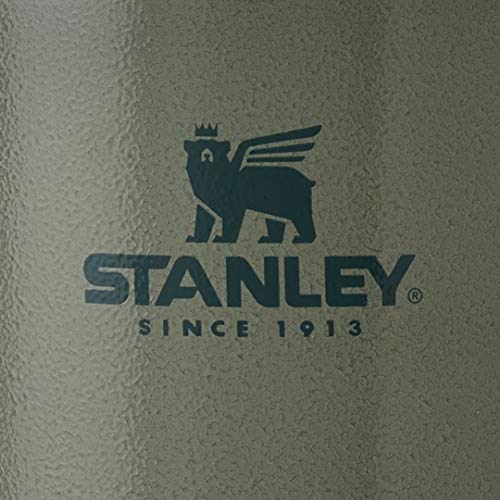 Stanley Classic Stay-Hot French Press Coffee Maker 48 oz | 5 Minute Brew, 4 Hours Hot | Mesh Filter for Coffee Grounds | Insulated Stainless Steel French Press | BPA-Free | Hammertone Green