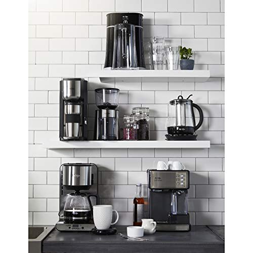 Mr. Coffee Automatic Burr Mill Coffee Grinder with 18 Custom Grinders Silver