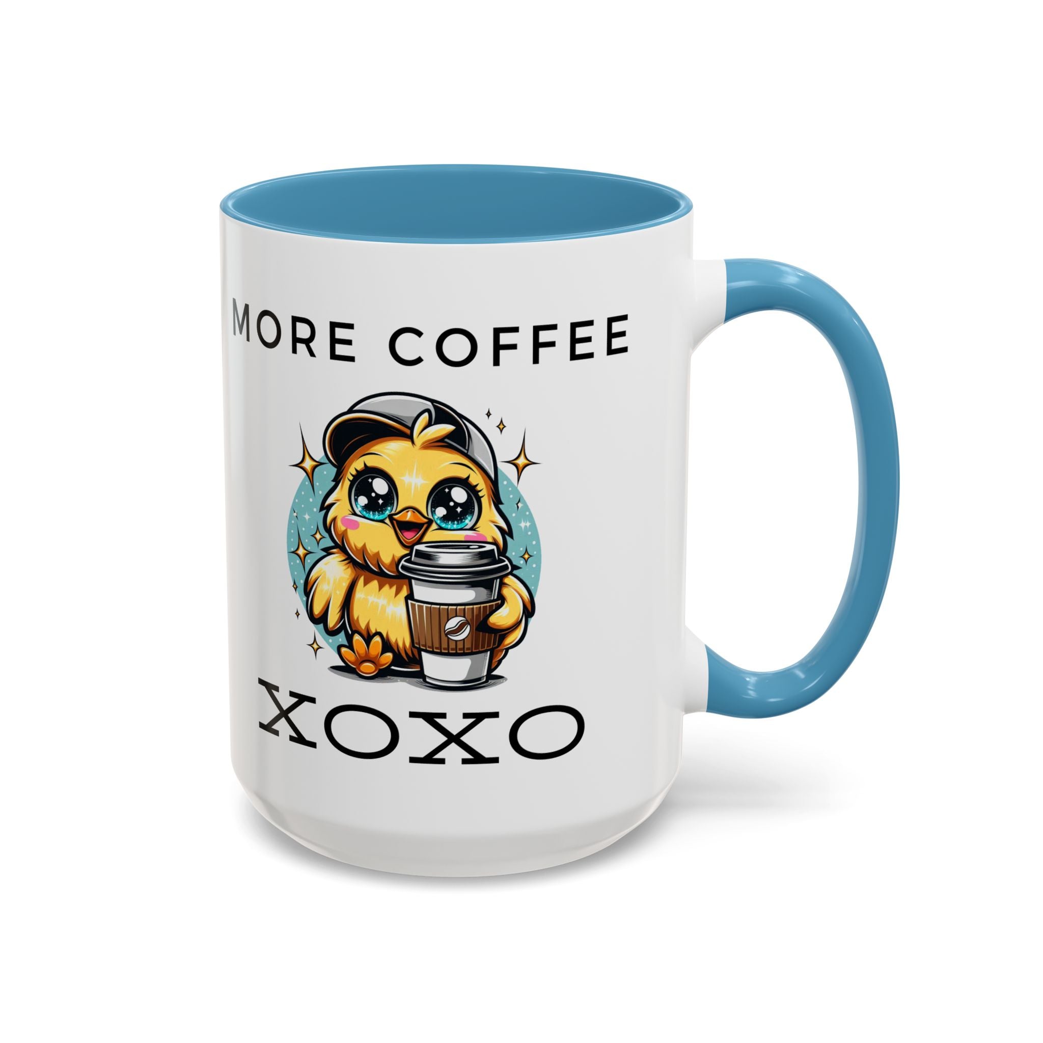 Charming Coffee Mug, Cute Mug with Chick Design, Perfect for Coffee Lovers, Gift for Friends, XOXO Decor