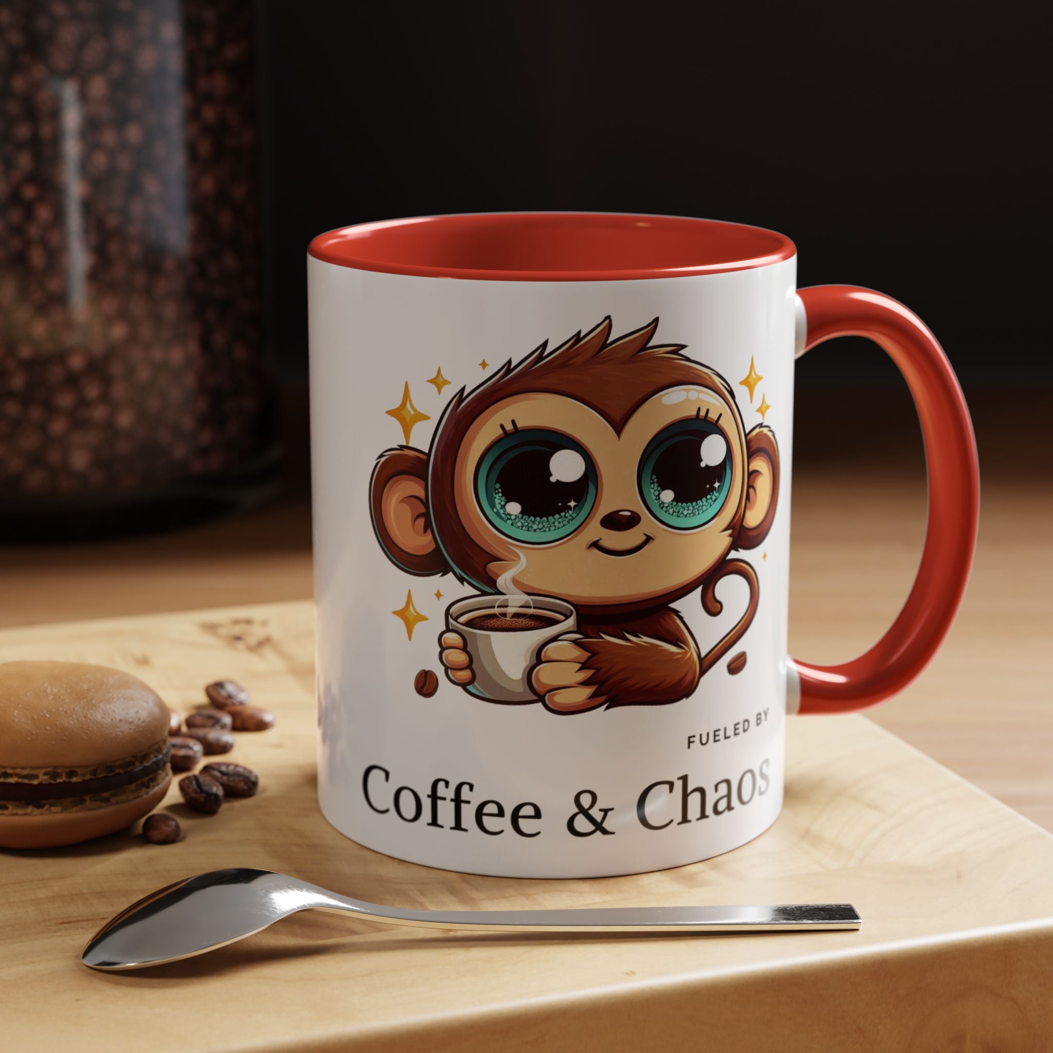 Whimsical Monkey Coffee Mug, Fun Gift for Coffee Lovers, Playful Kitchen Decor, Ideal for Birthdays, Christmas, Monkey Enthusiasts, [...]