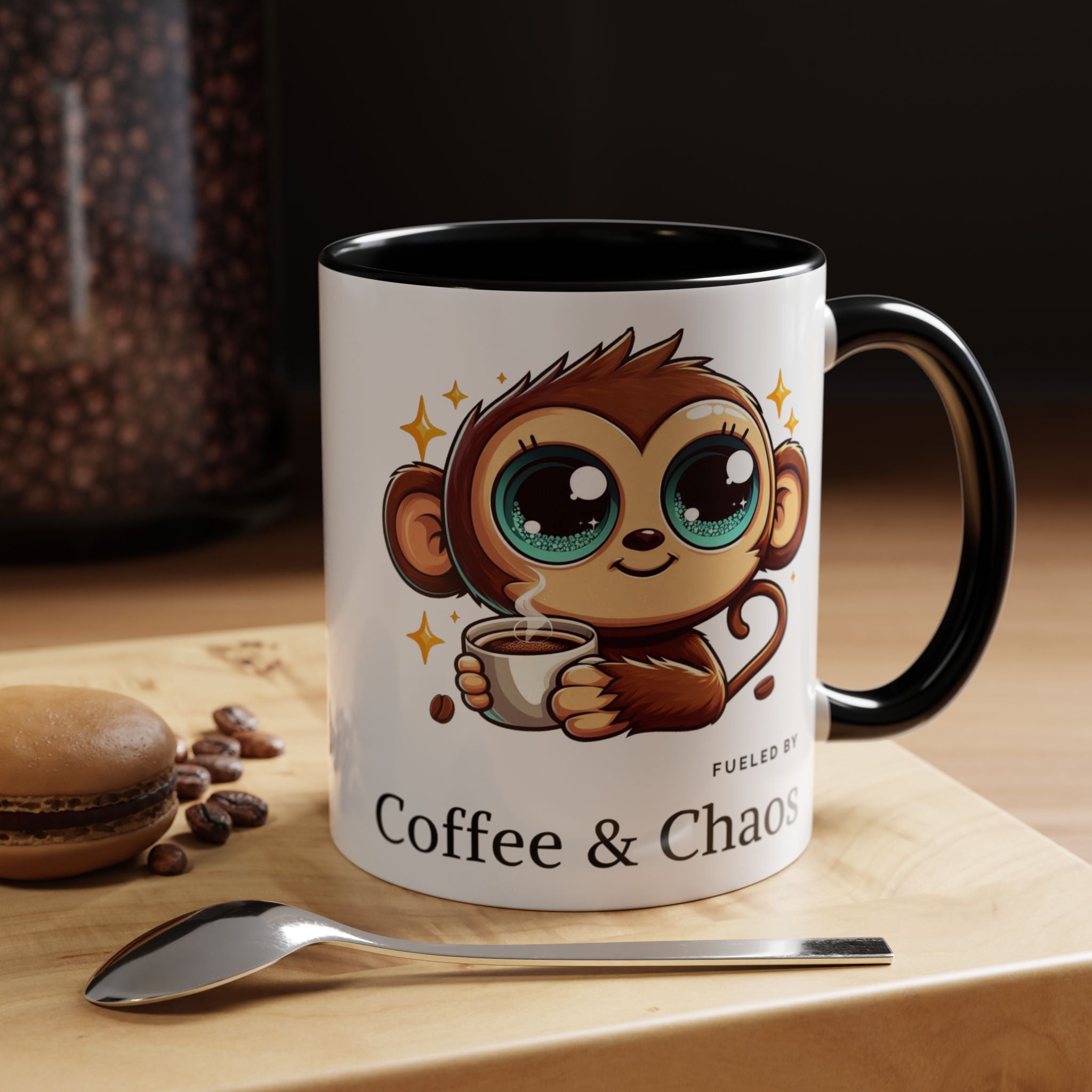 Whimsical Monkey Coffee Mug, Fun Gift for Coffee Lovers, Playful Kitchen Decor, Ideal for Birthdays, Christmas, Monkey Enthusiasts, [...]