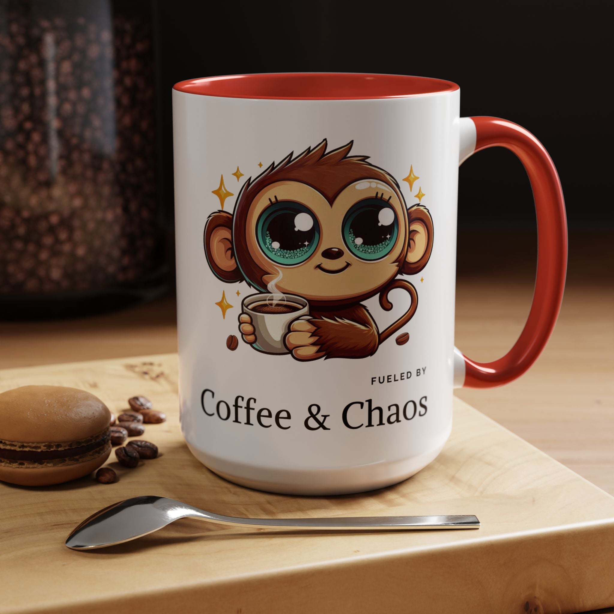 Whimsical Monkey Coffee Mug, Fun Gift for Coffee Lovers, Playful Kitchen Decor, Ideal for Birthdays, Christmas, Monkey Enthusiasts, [...]