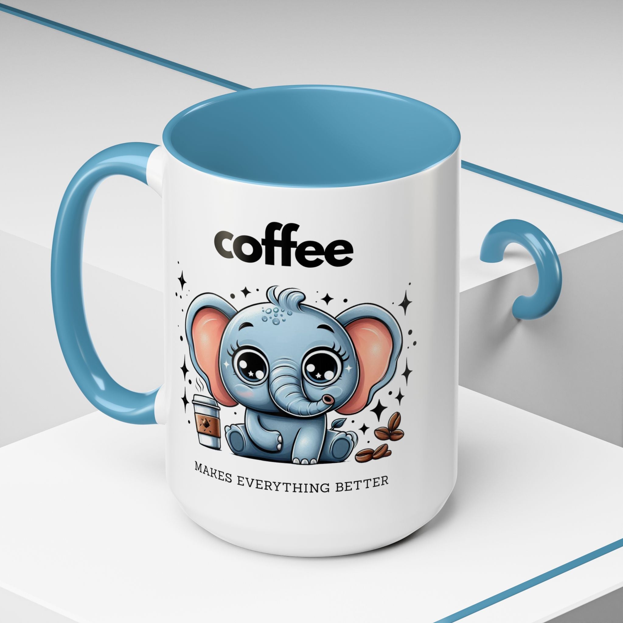 Adorable Elephant Coffee Mug | Cute Animal Gift | Perfect for Coffee Lovers | Mug for Home or Office | Birthday, Holiday Gift