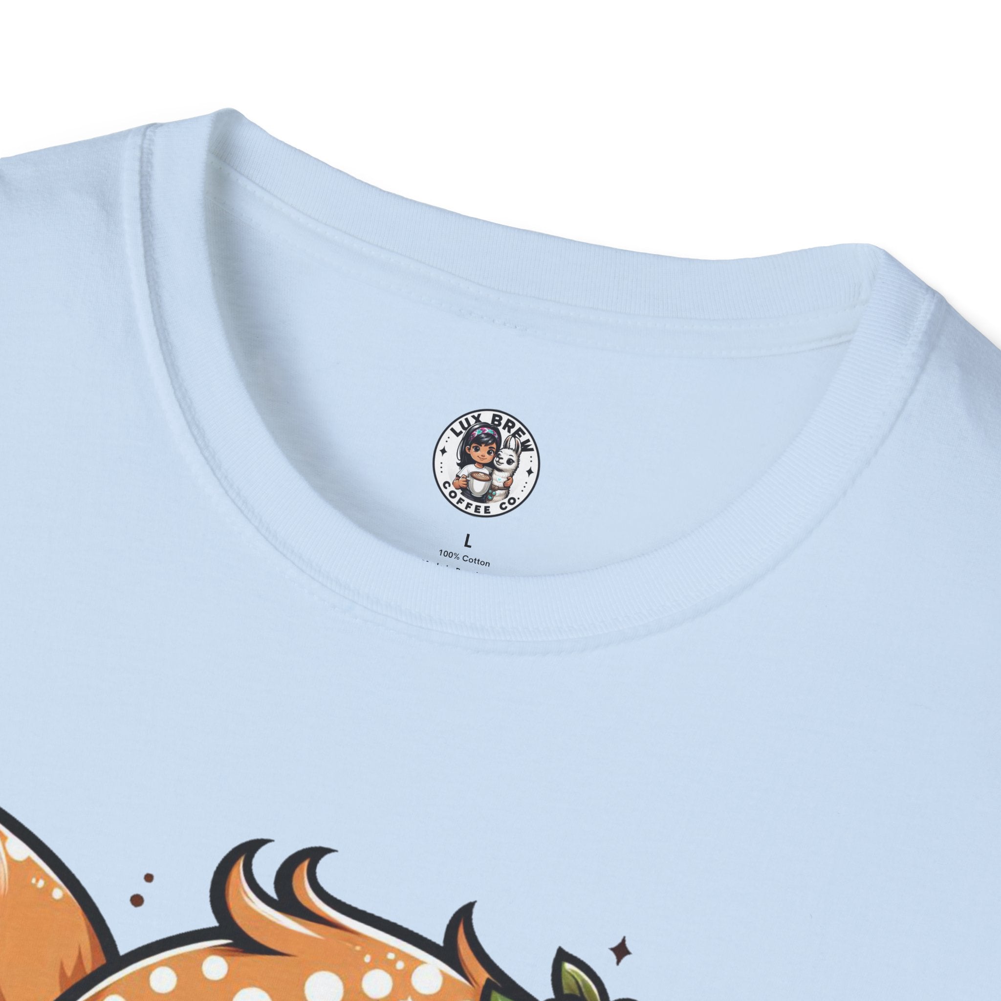 Coffee First Cute Baby Deer Unisex Softstyle T-Shirt
