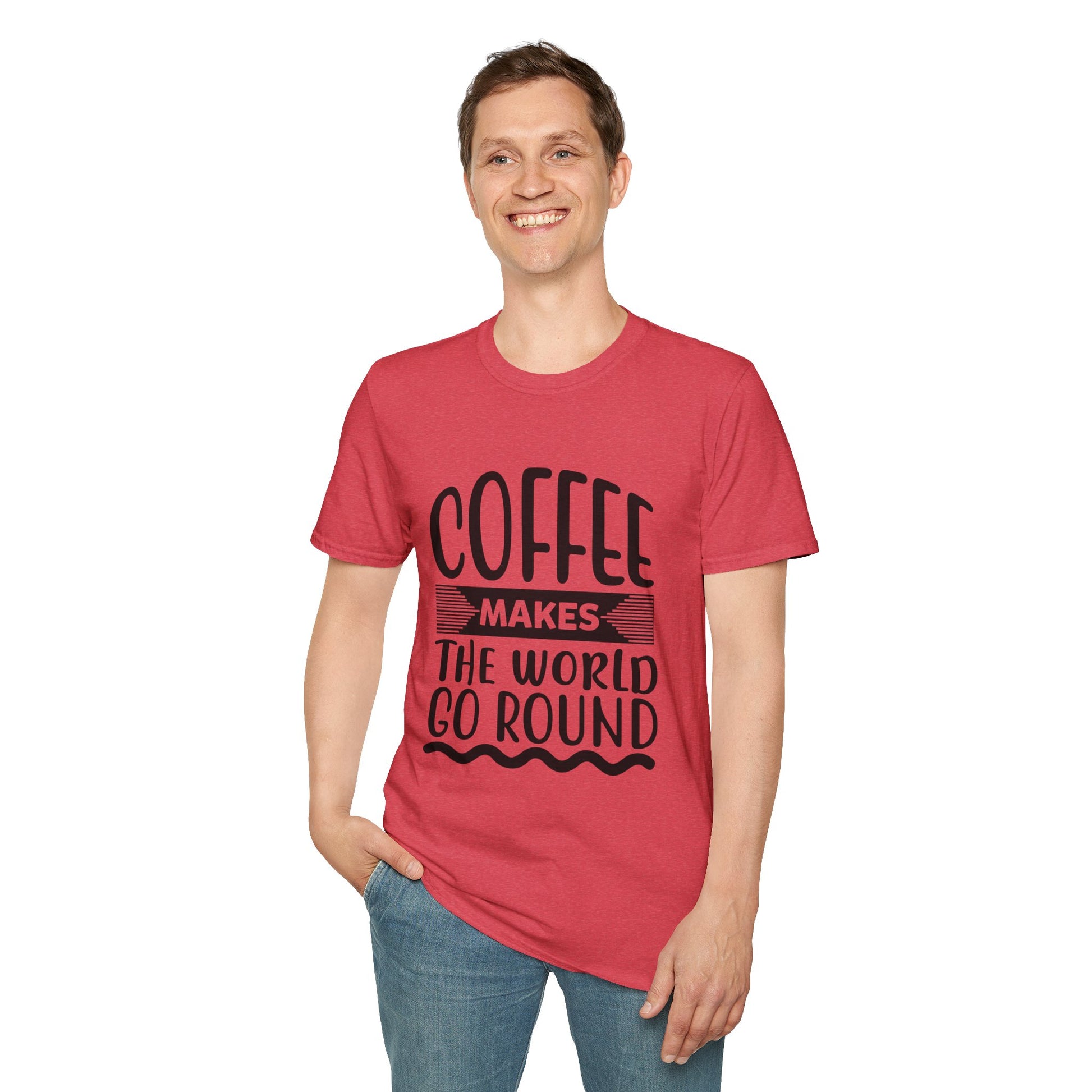 Coffee Makes the World Go Round Unisex T-Shirt, T-Shirt for Coffee Lovers