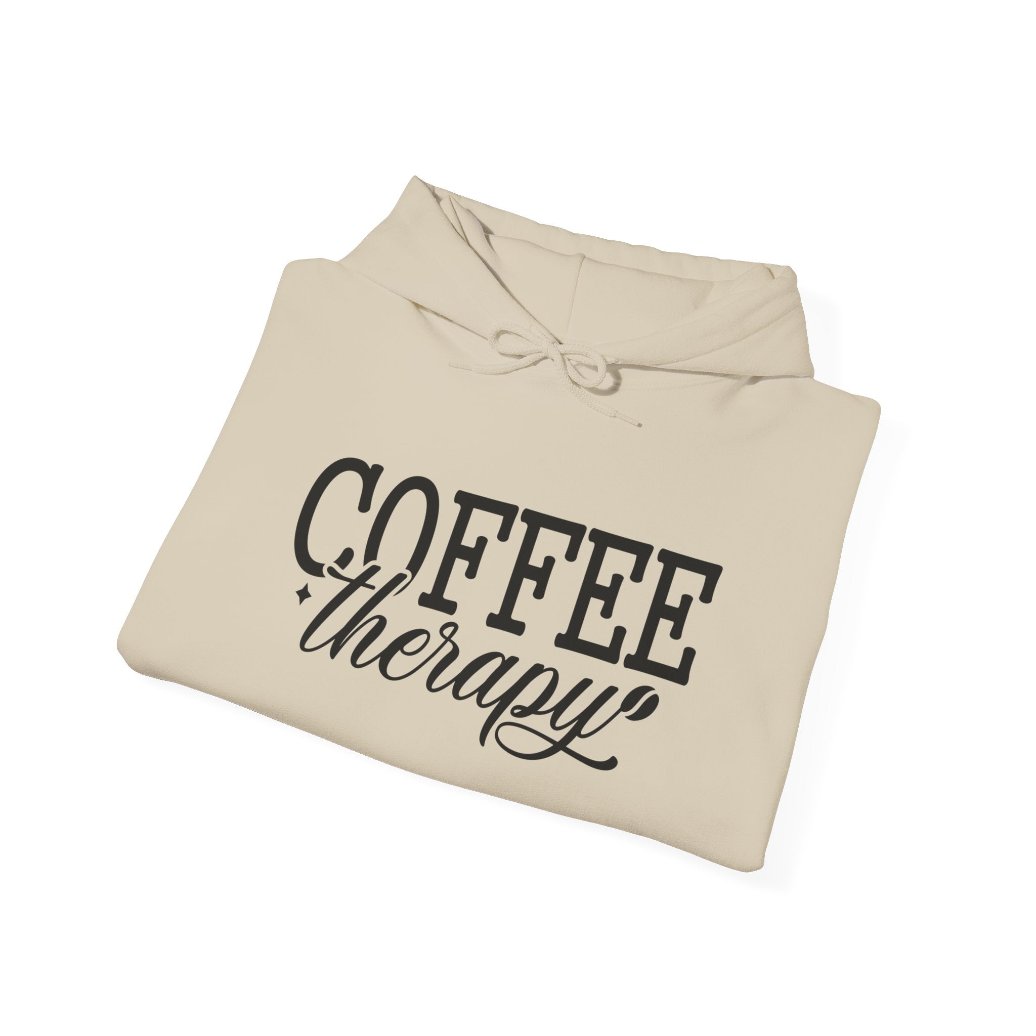 Coffee Therapy Hoodie, Unisex Casual Sweatshirt for Coffee Lovers