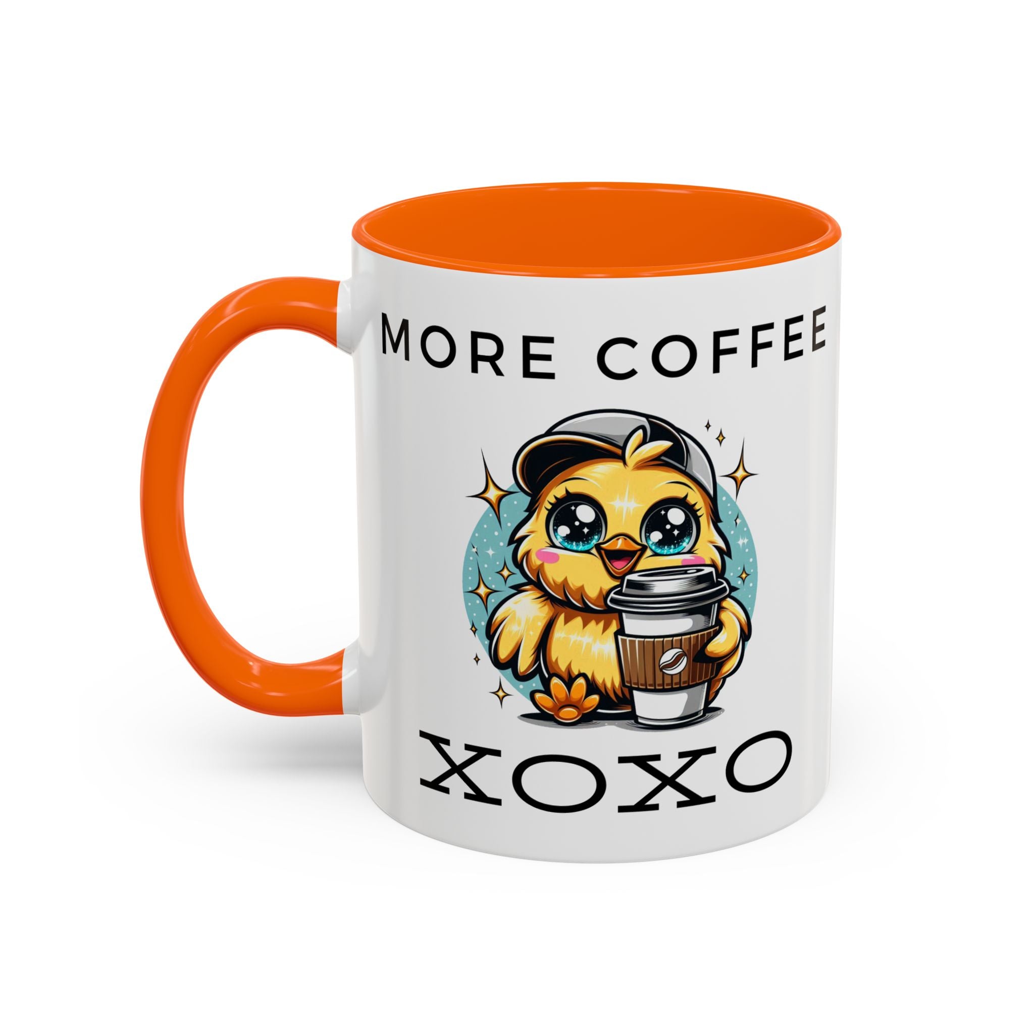 Charming Coffee Mug, Cute Mug with Chick Design, Perfect for Coffee Lovers, Gift for Friends, XOXO Decor