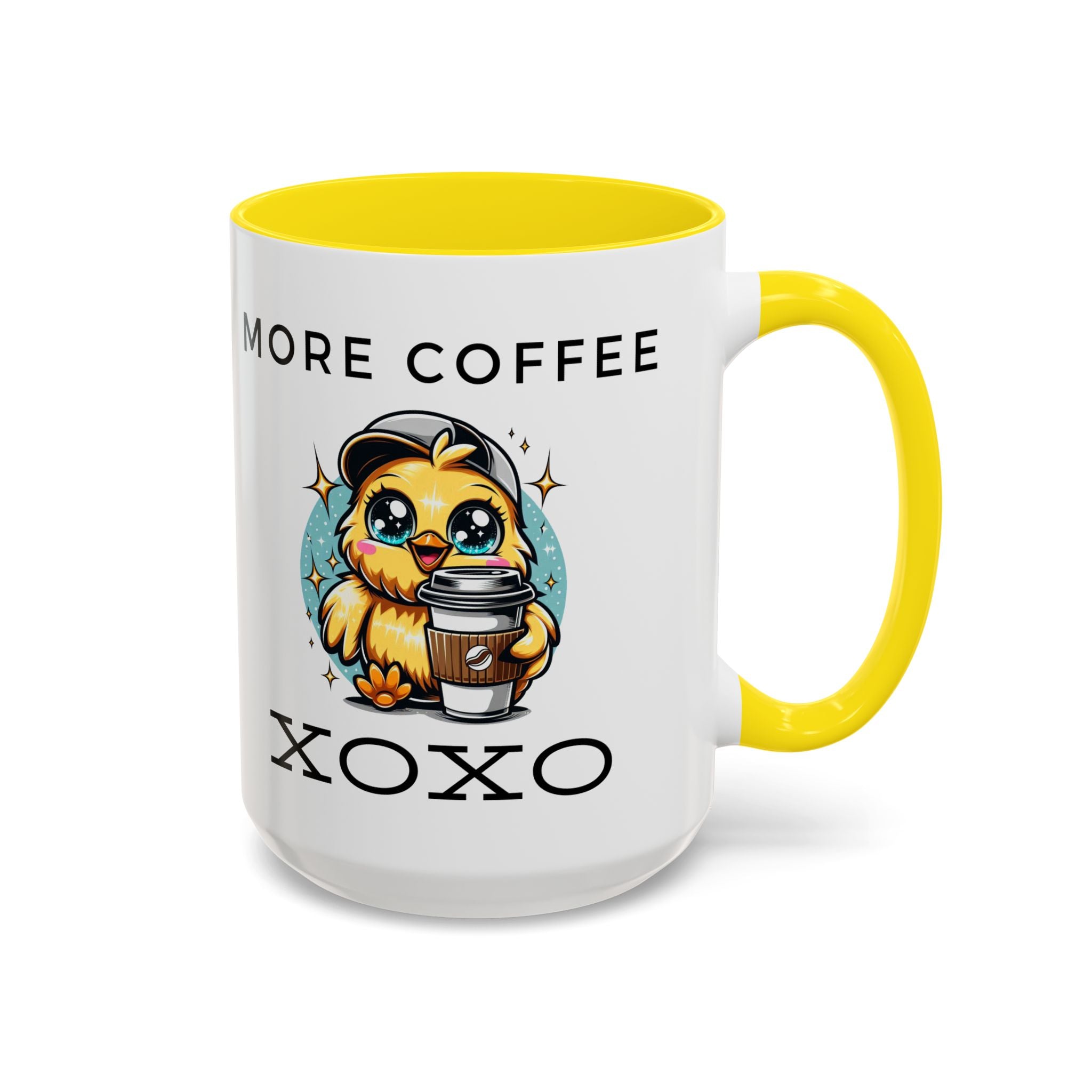 Charming Coffee Mug, Cute Mug with Chick Design, Perfect for Coffee Lovers, Gift for Friends, XOXO Decor