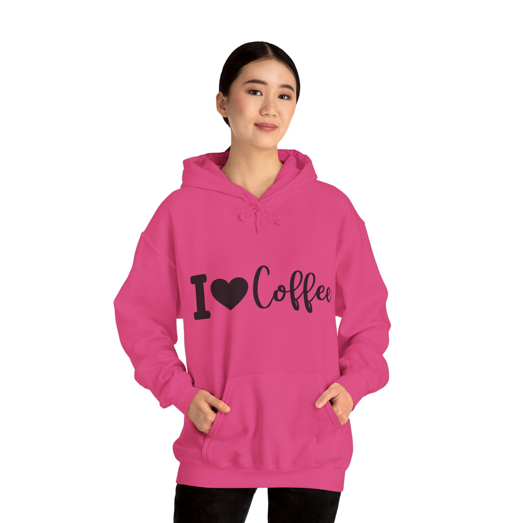 Cozy Coffee Hoodie - I Love Coffee Sweatshirt for Coffee Lovers