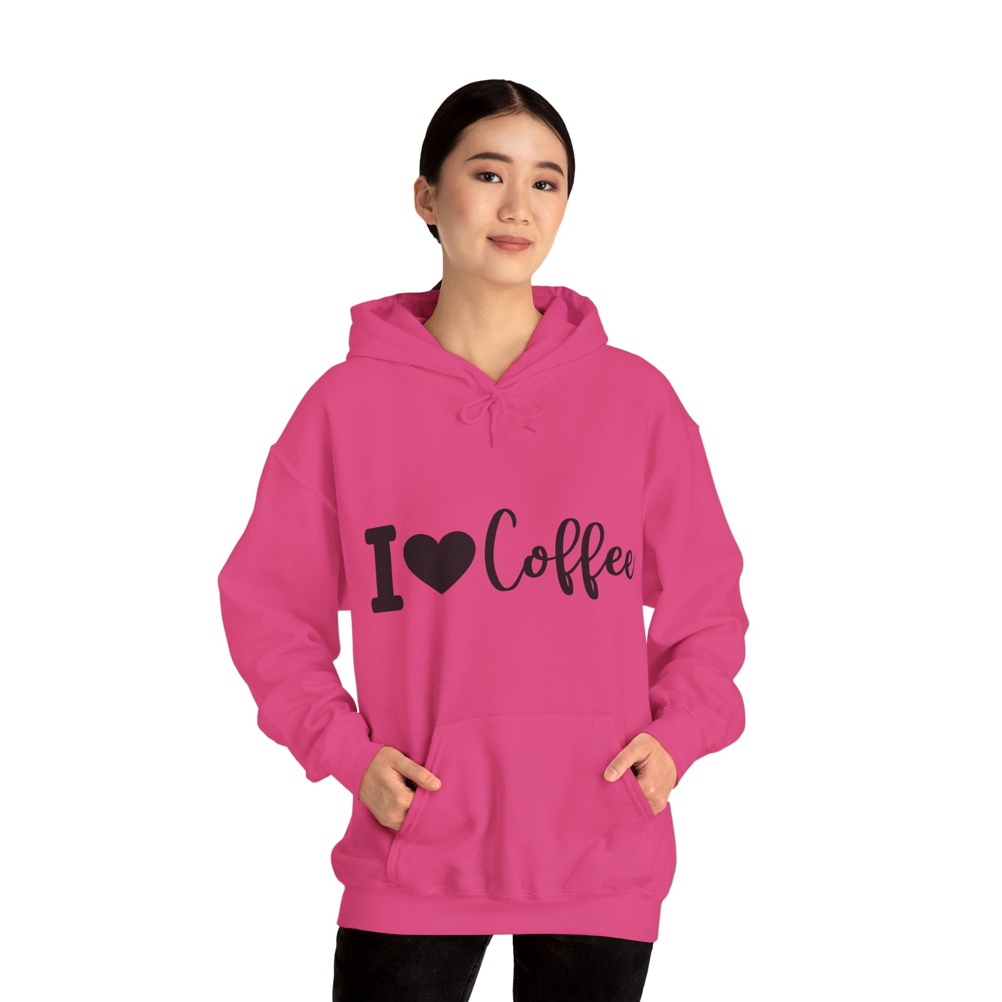 Cozy Coffee Hoodie - I Love Coffee Sweatshirt for Coffee Lovers